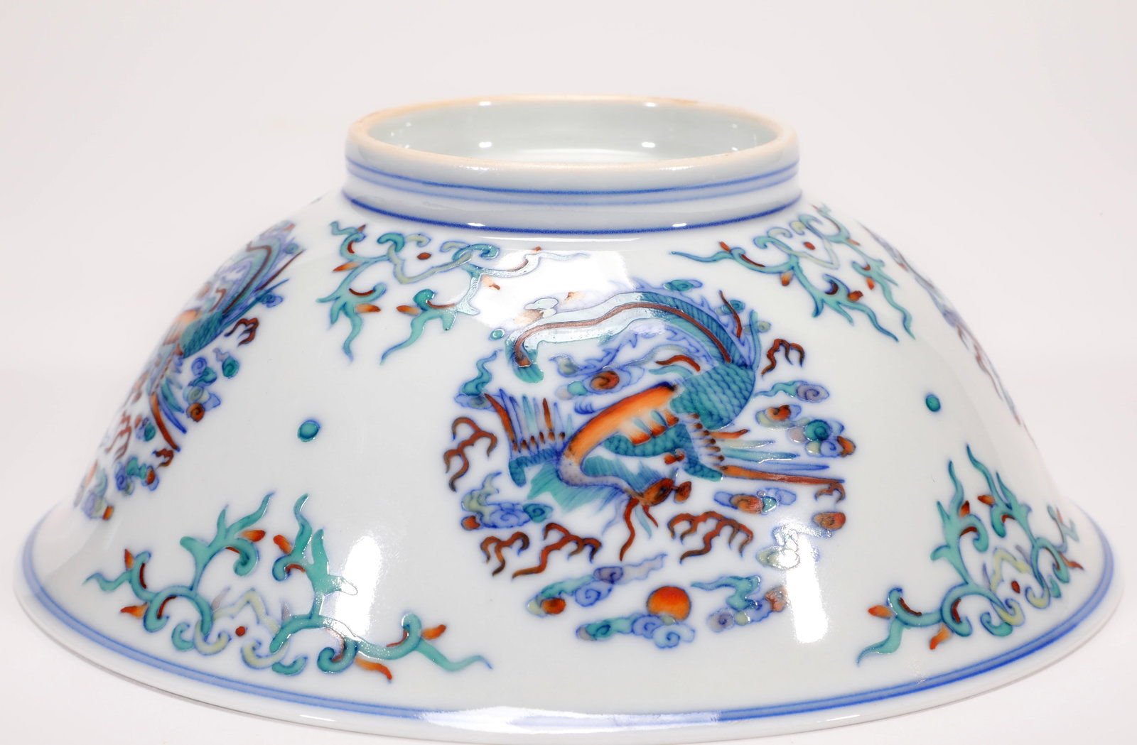 A DOUCAI 'PHOENIX' BOWL - 6
