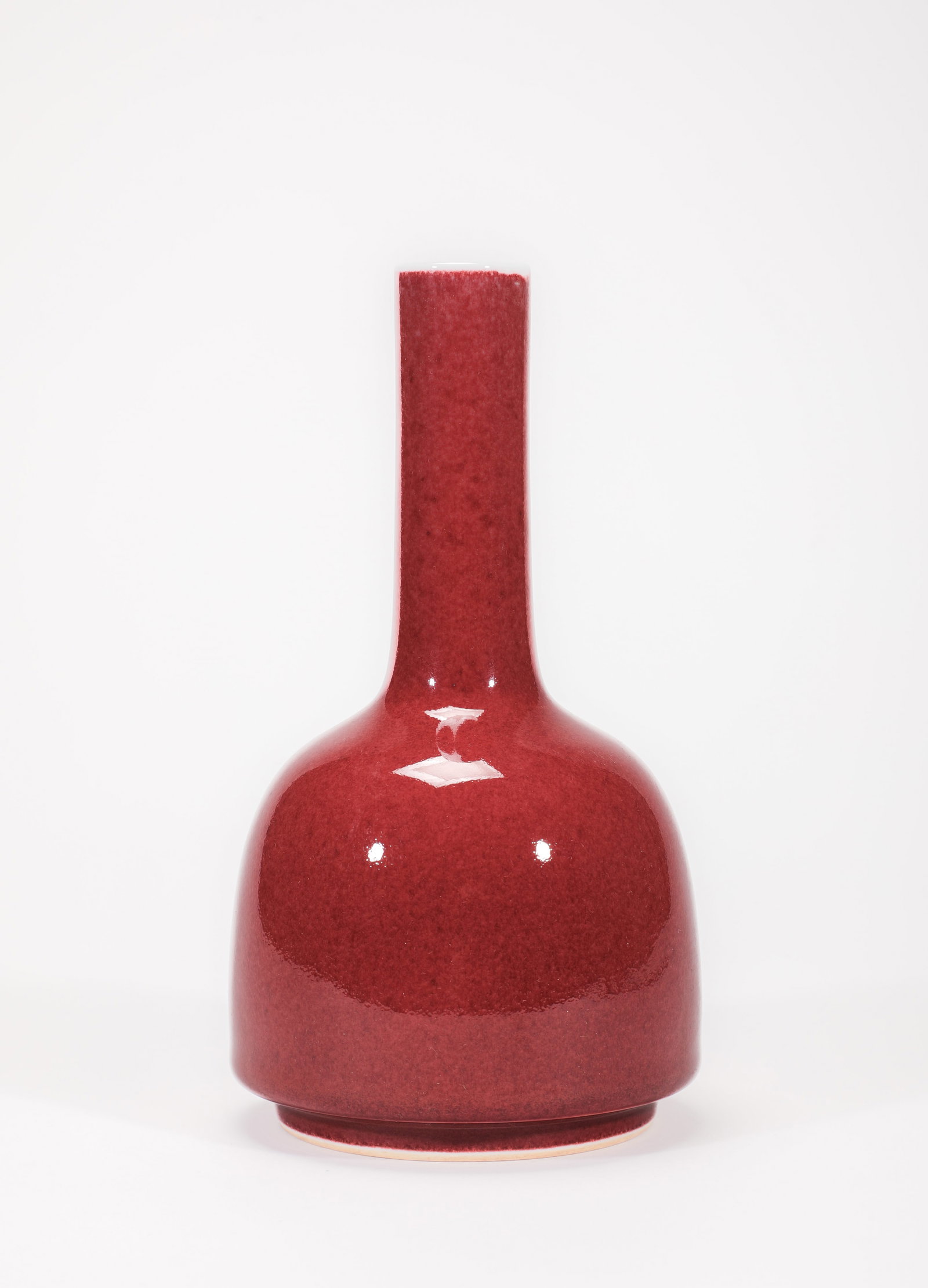 A SACRIFICIAL-RED-GLAZED BELL-FORM VASE - 2