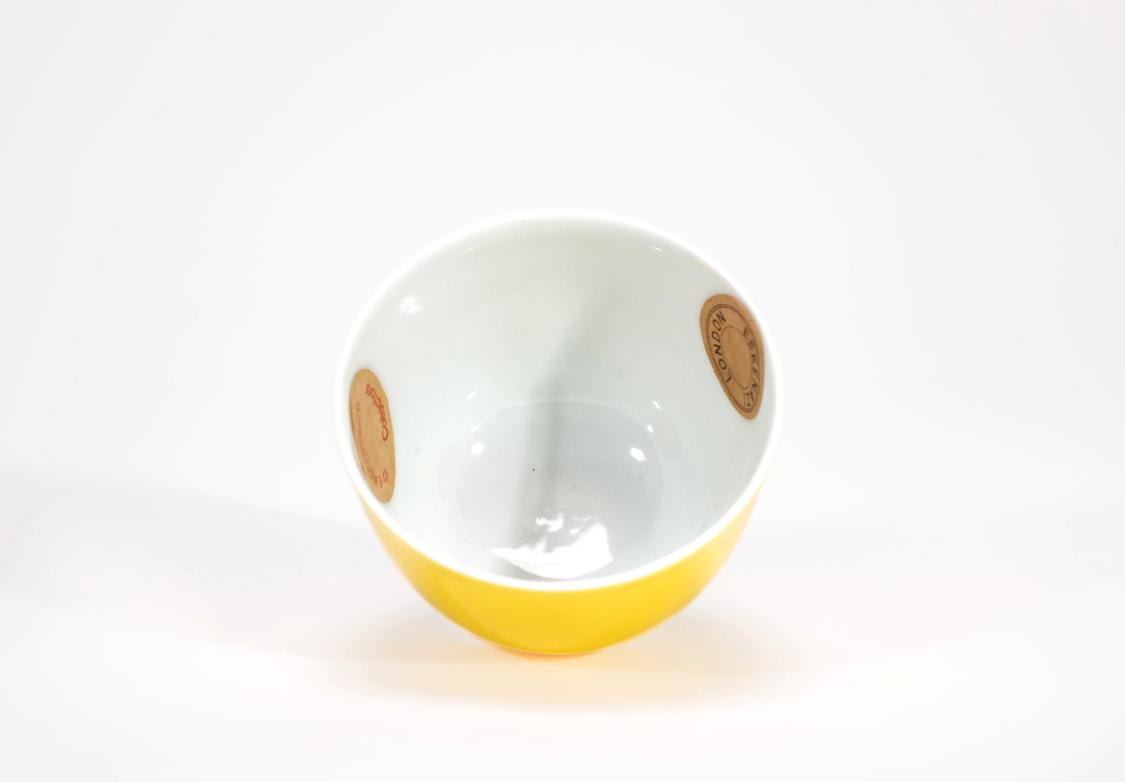 A YELLOW-GLAZED BOWL - 5