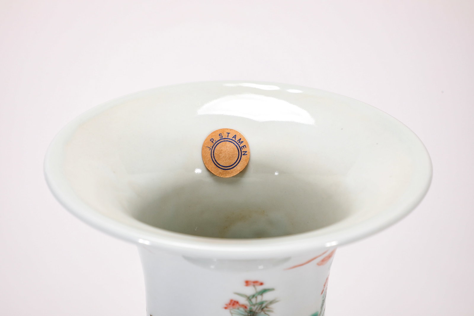 A WUCAI 'FIGURAL' BEAKER VASE - 5