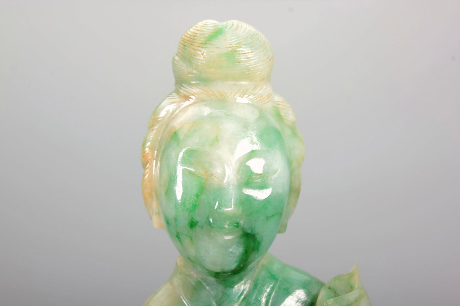 A JADEITE MAIDSERVANT FIGURE - 2