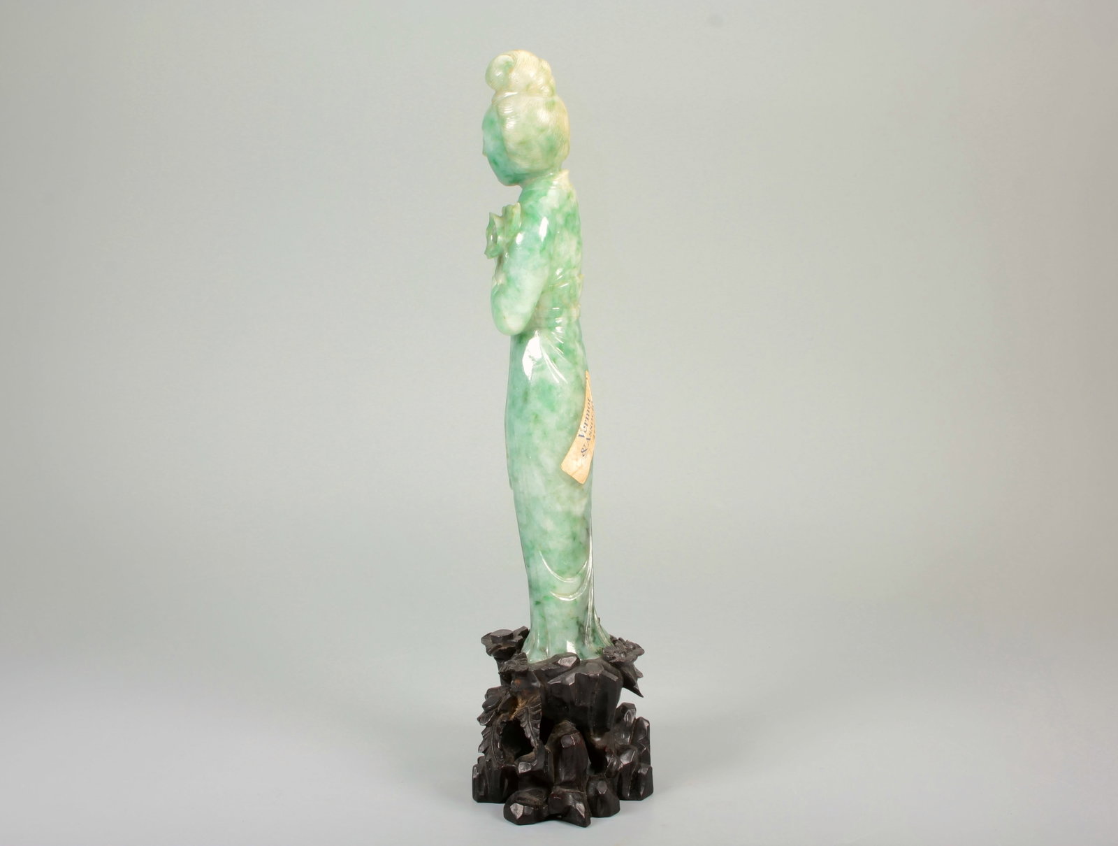 A JADEITE MAIDSERVANT FIGURE - 6