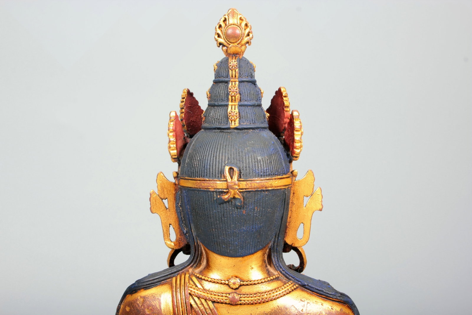 A GILT-BRONZE VAJRASATTVA STATUE - 16