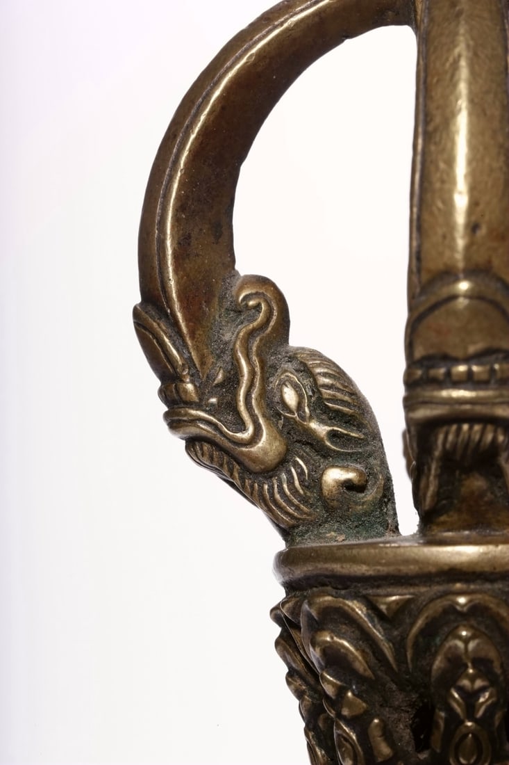 A BRONZE VAJRA AND BELL - 4