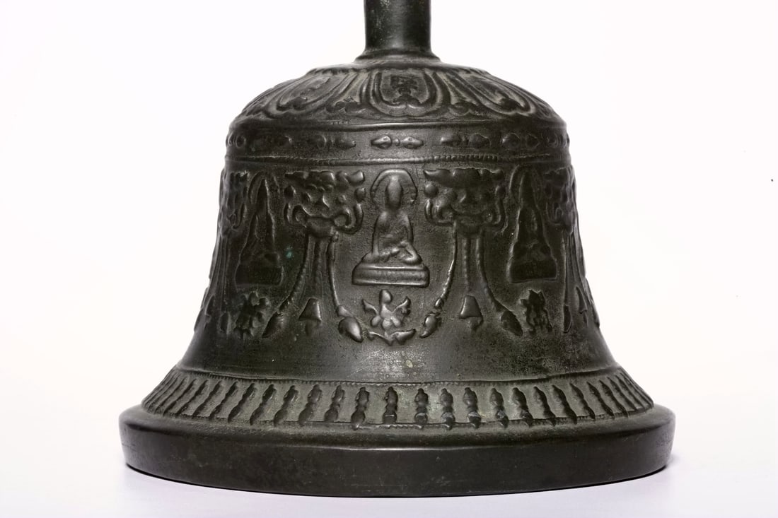 A BRONZE VAJRA AND BELL - 5