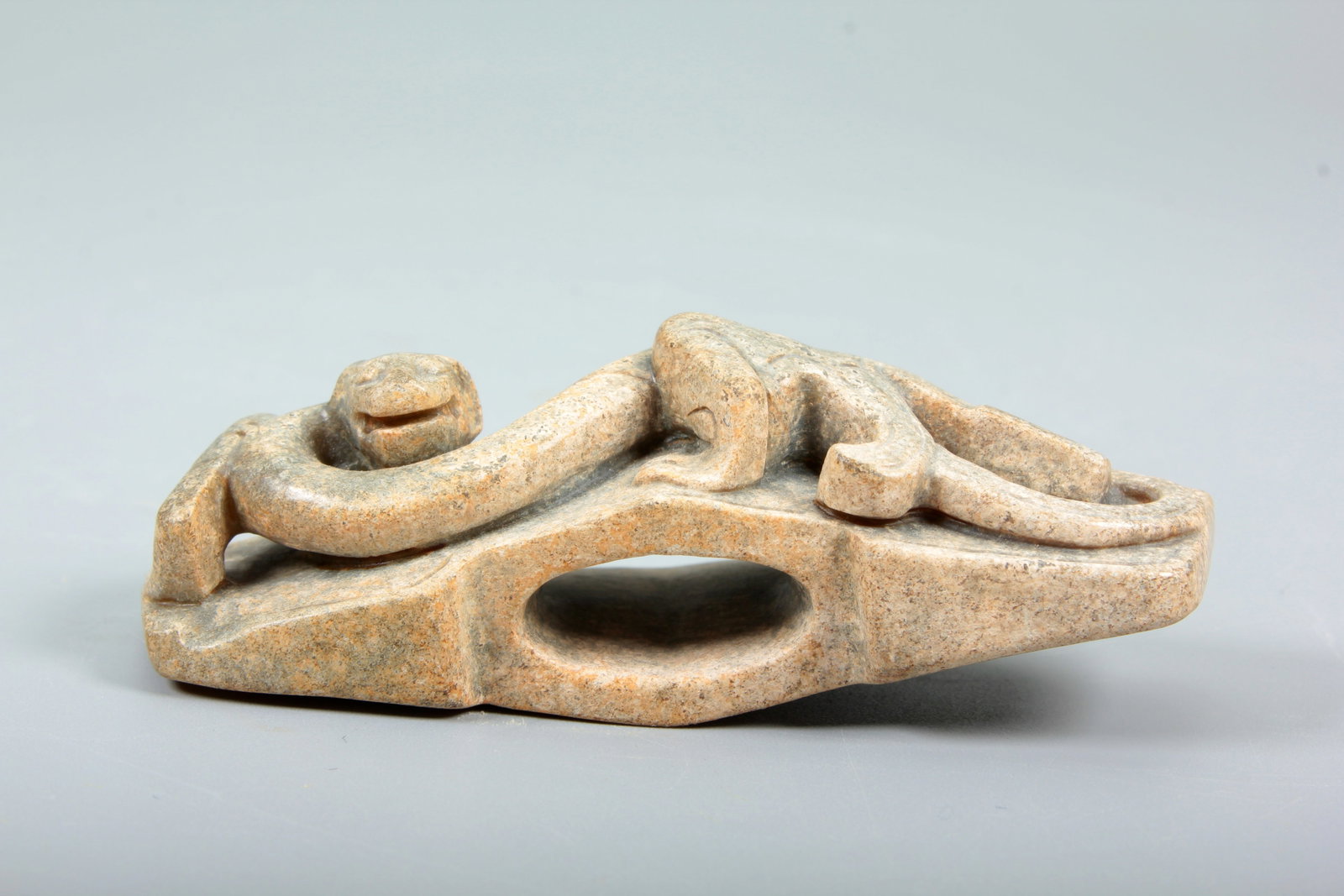 A DRAGON JADE SWORD GUARD - 5