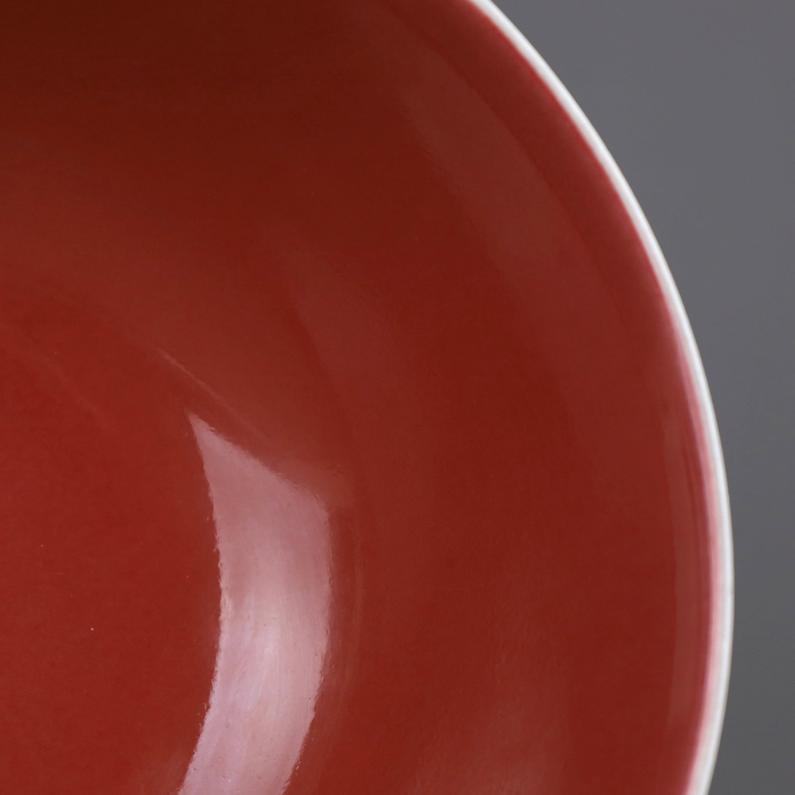 A SACRIFICIAL-RED-GLAZED BOWL - 5
