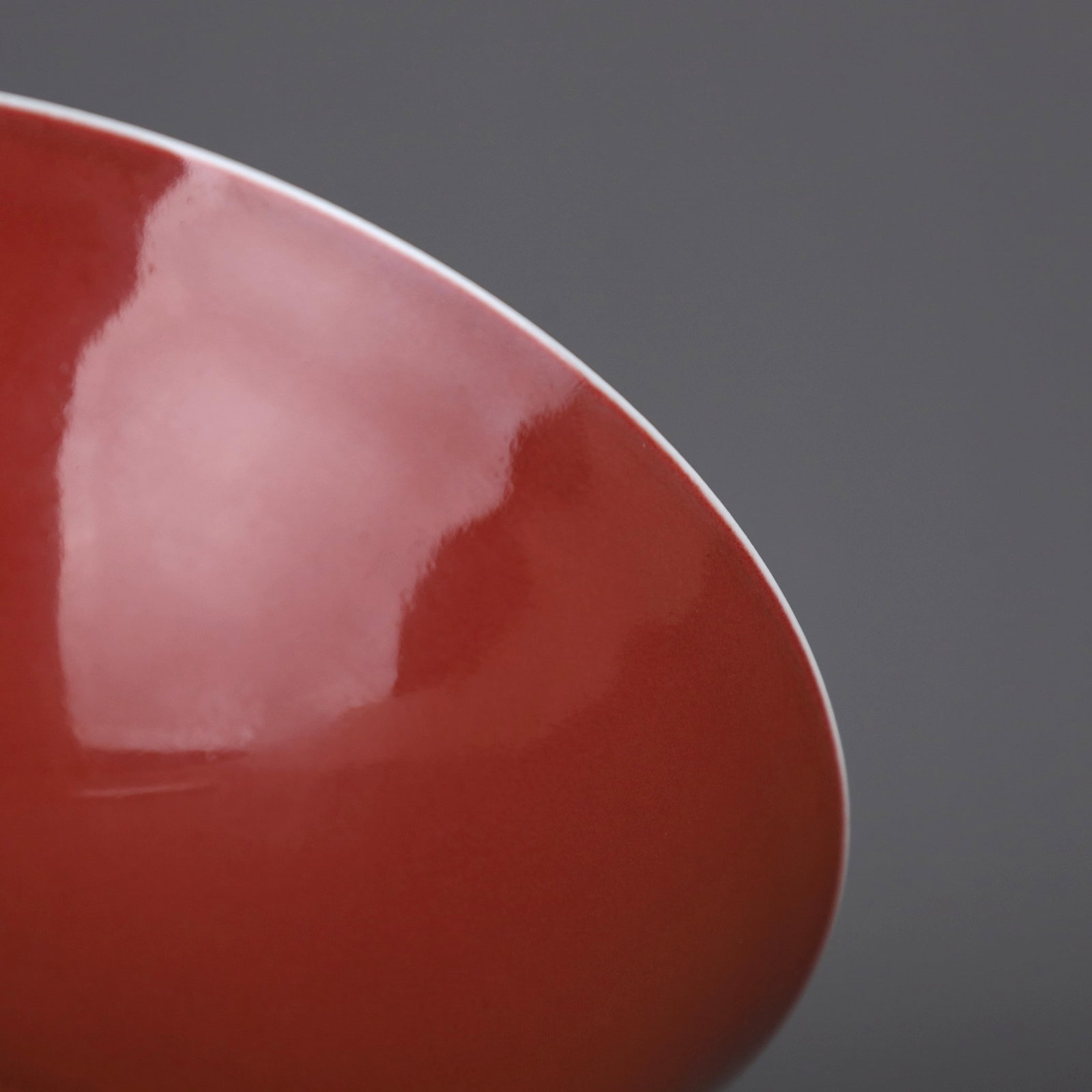 A SACRIFICIAL-RED-GLAZED BOWL - 7