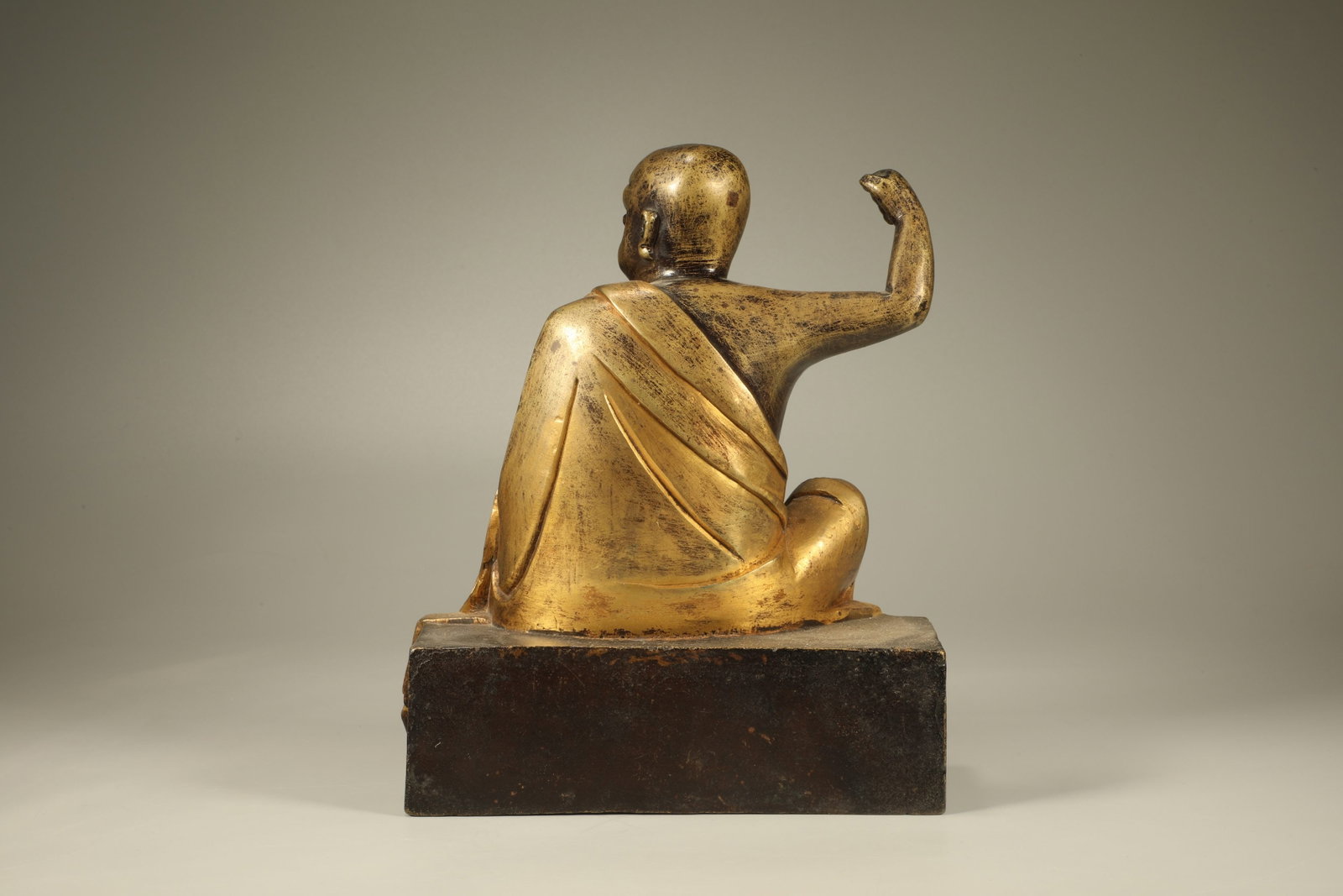 Gilt Bronze Arhat Figure - 3