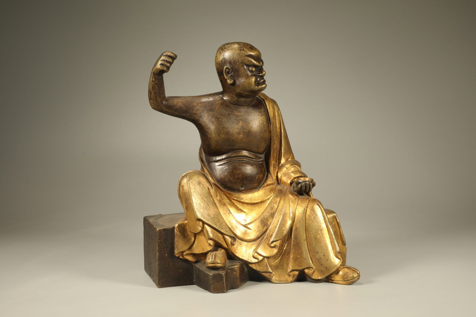 Gilt Bronze Arhat Figure - 5