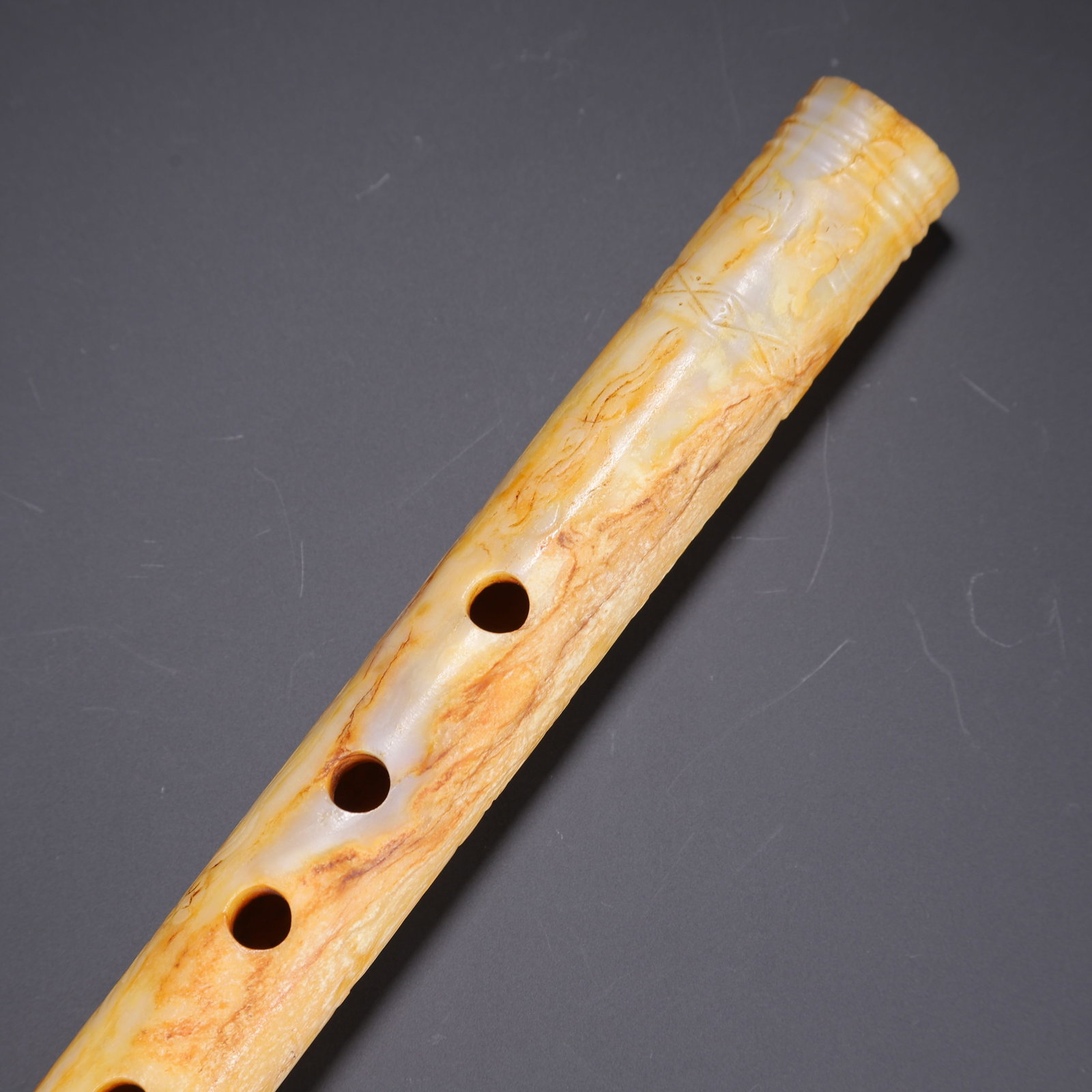 Jade Carved Dragon Pattern Flute - 5