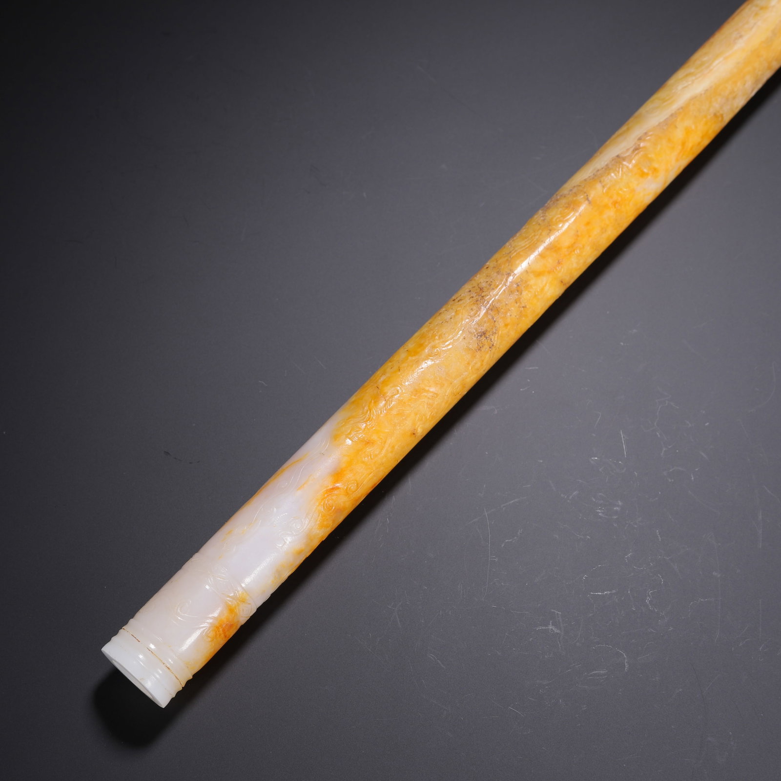 Jade Carved Dragon Pattern Flute - 7