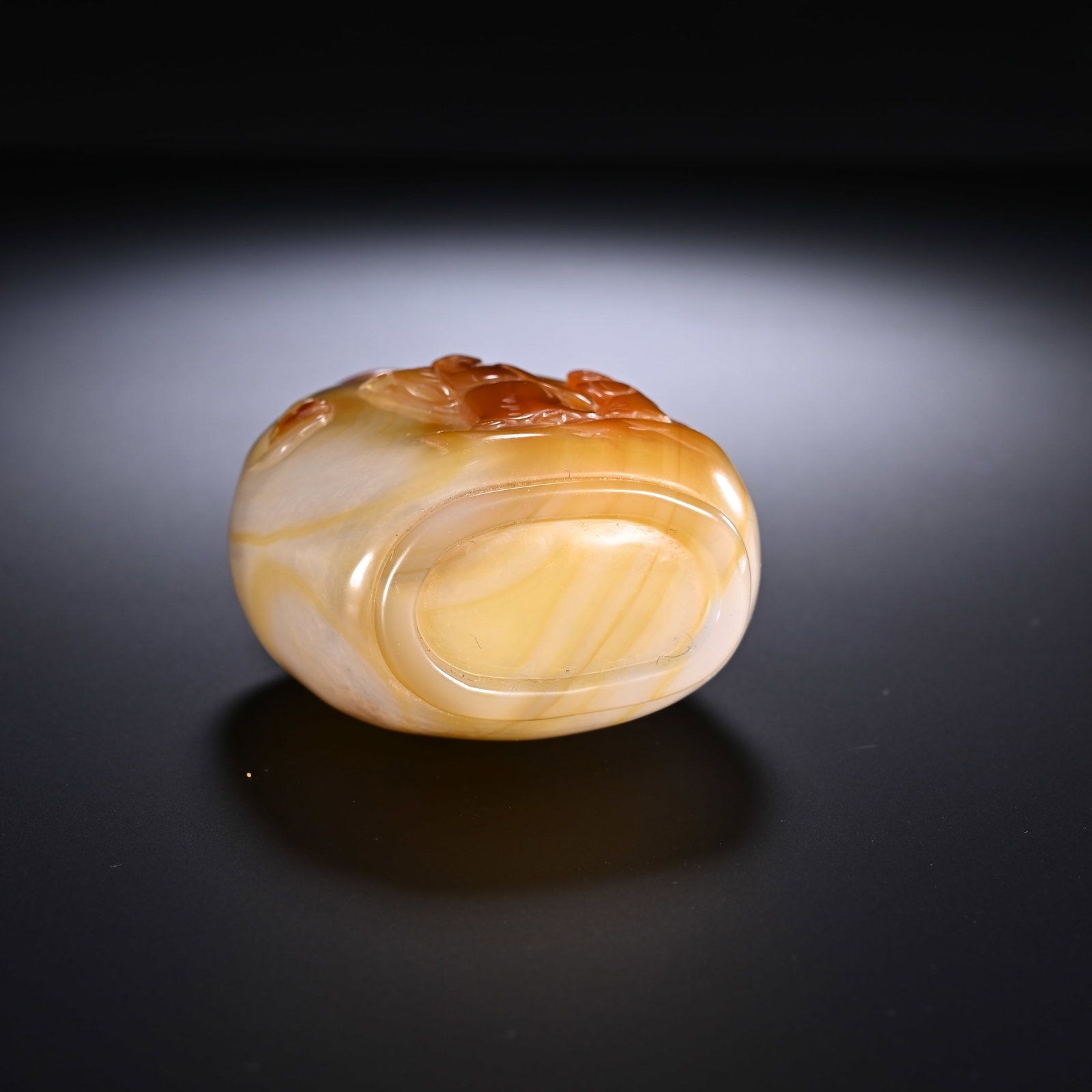 Agate Carved Character Story Pattern Snuff Bottle - 7