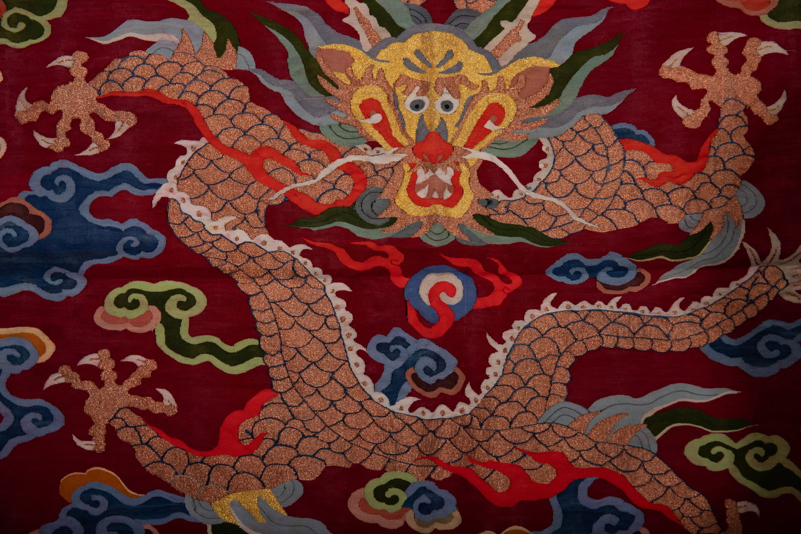 Silk Embroidery Dragon Pattern Kesi - 7