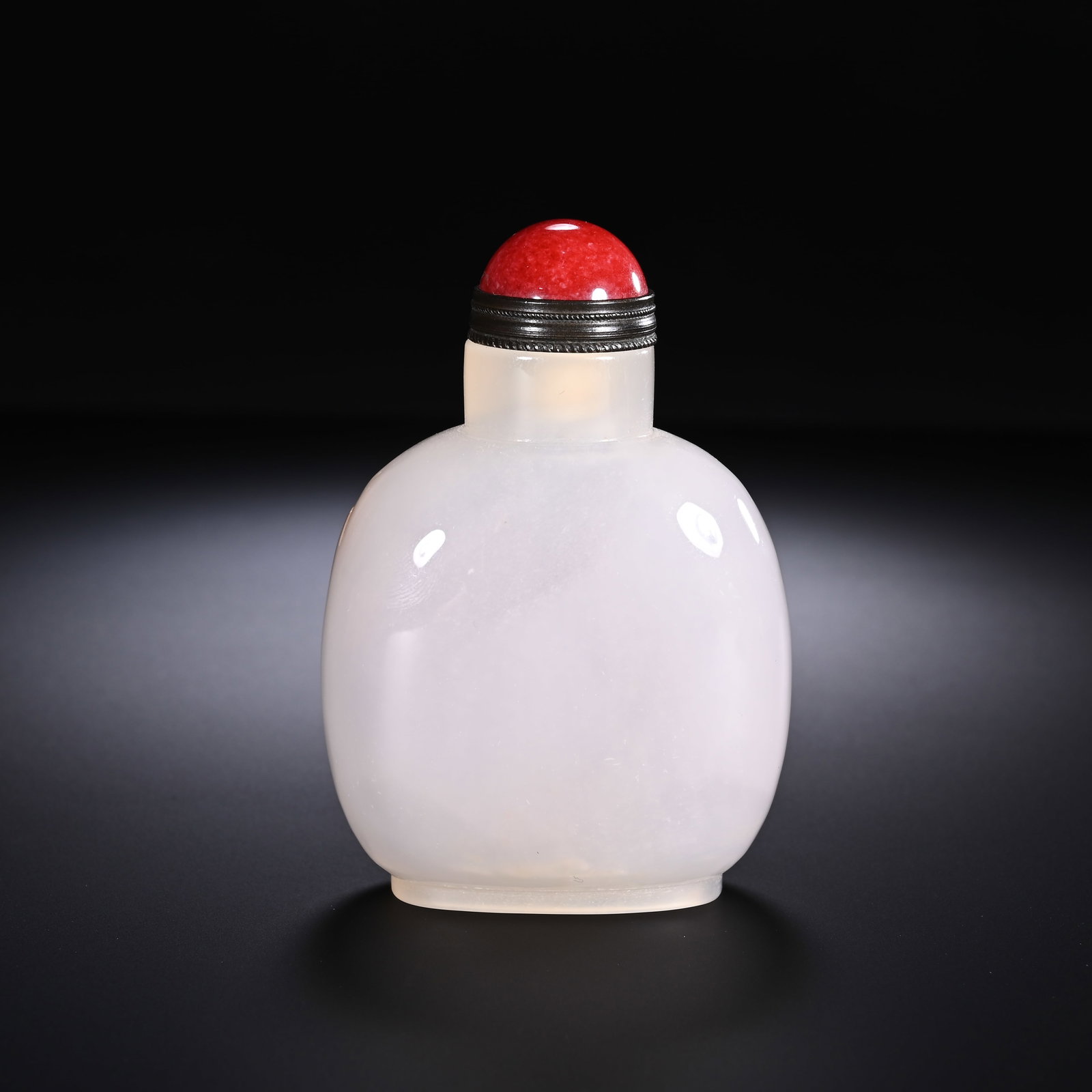 Agate Carved Character Pattern Snuff Bottle - 4