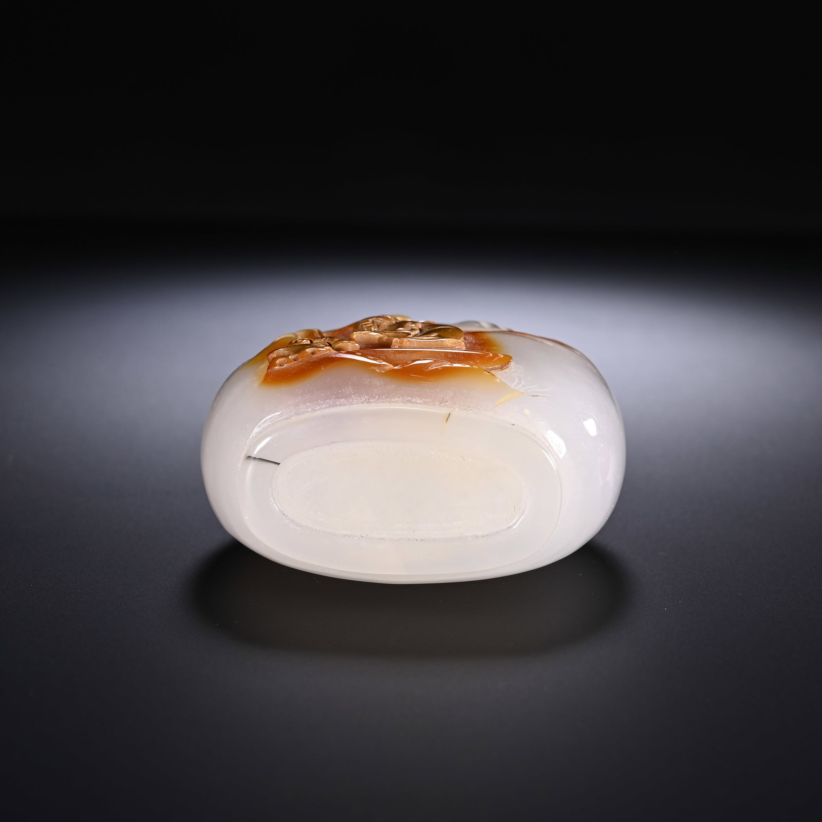 Agate Carved Character Pattern Snuff Bottle - 7