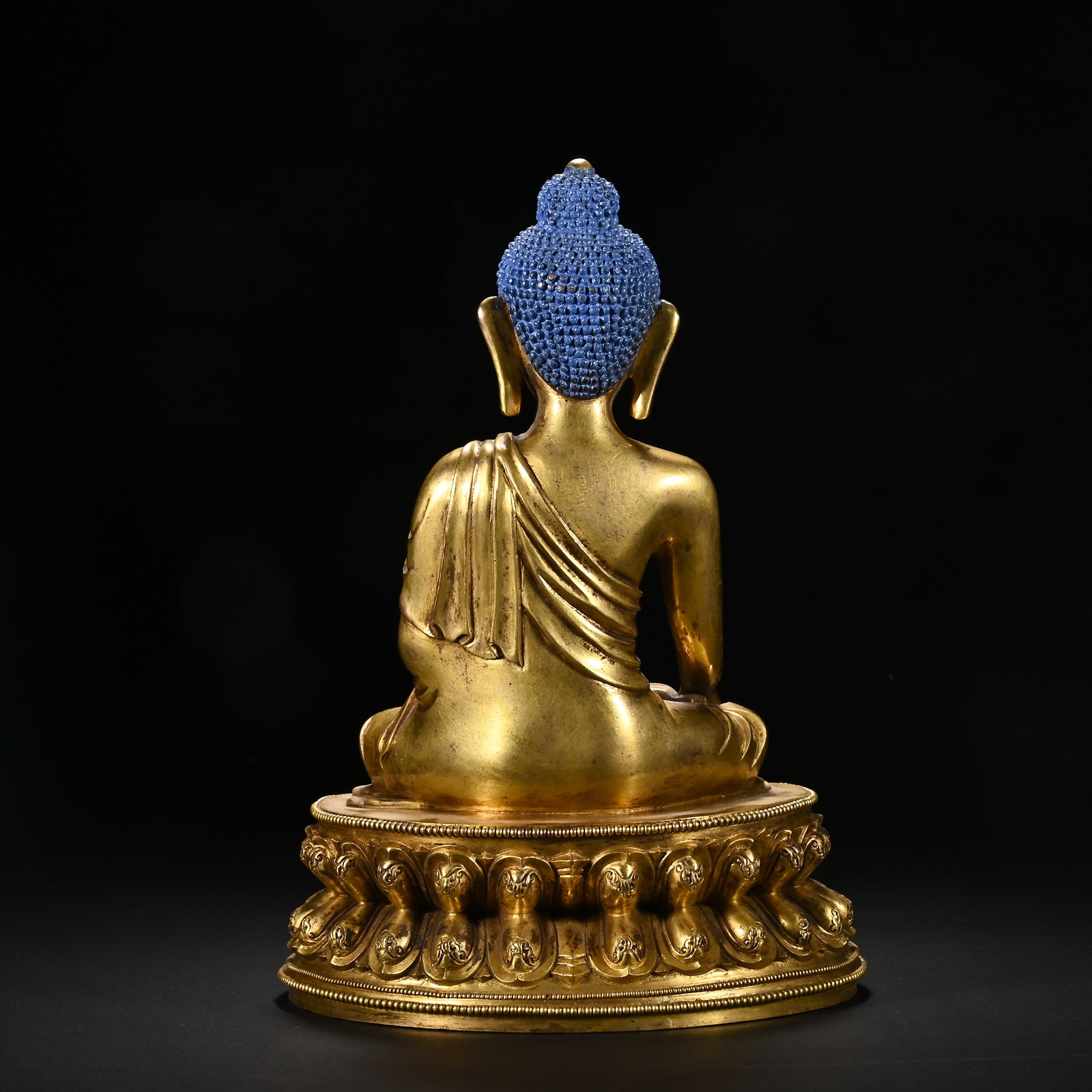Gilt Bronze Sakyamuni Figure - 6
