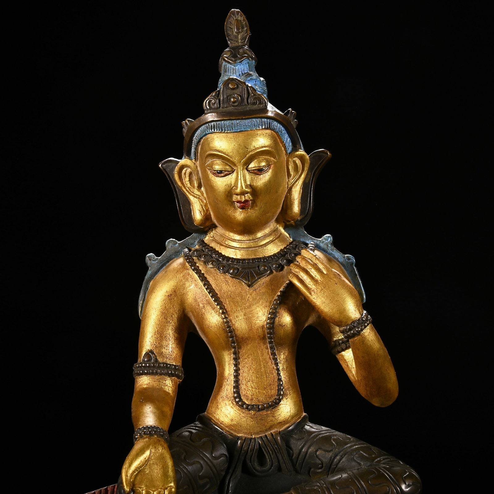 Gilt Bronze Buddha Figure - 2