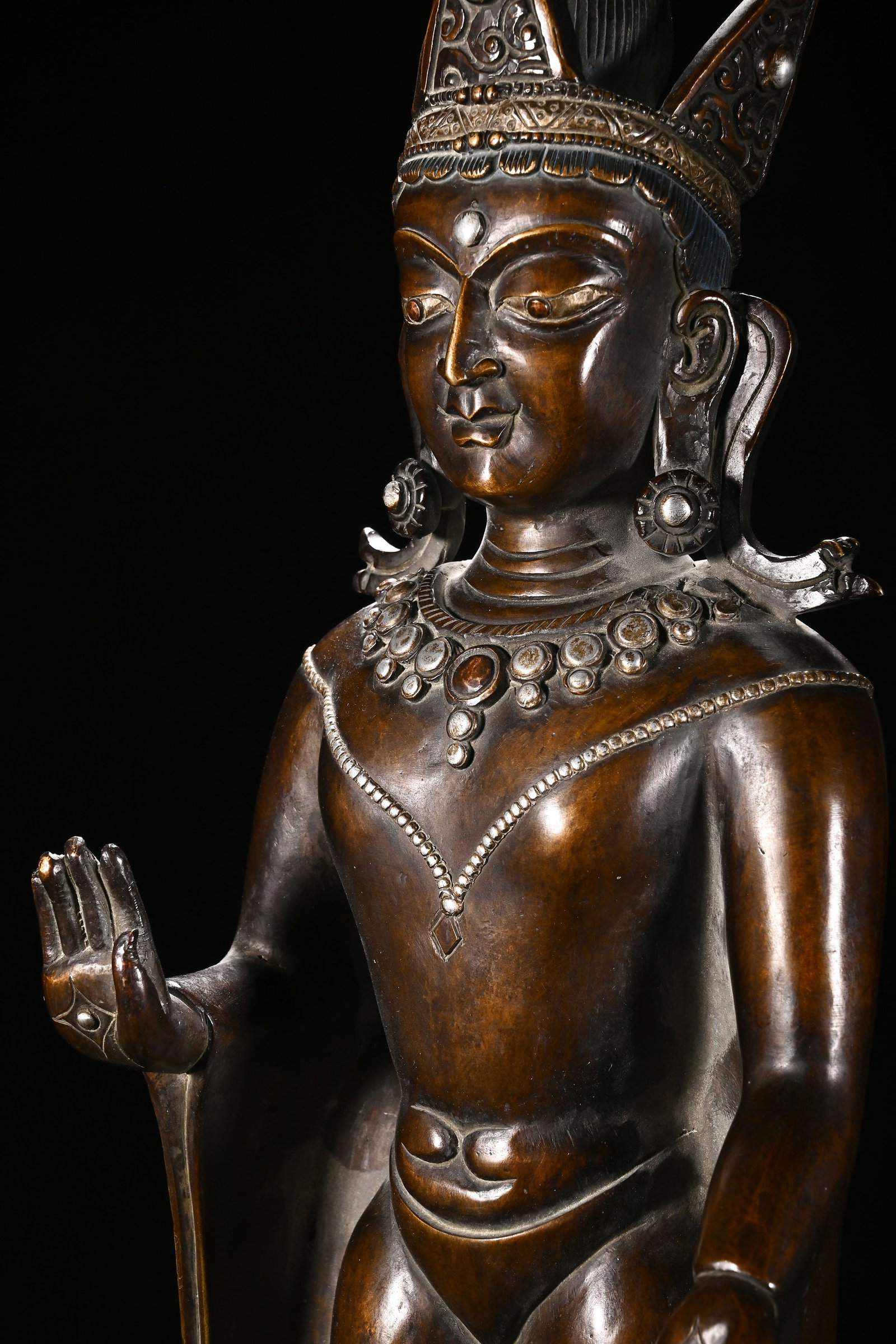 Bronze GuanYin Figure - 6