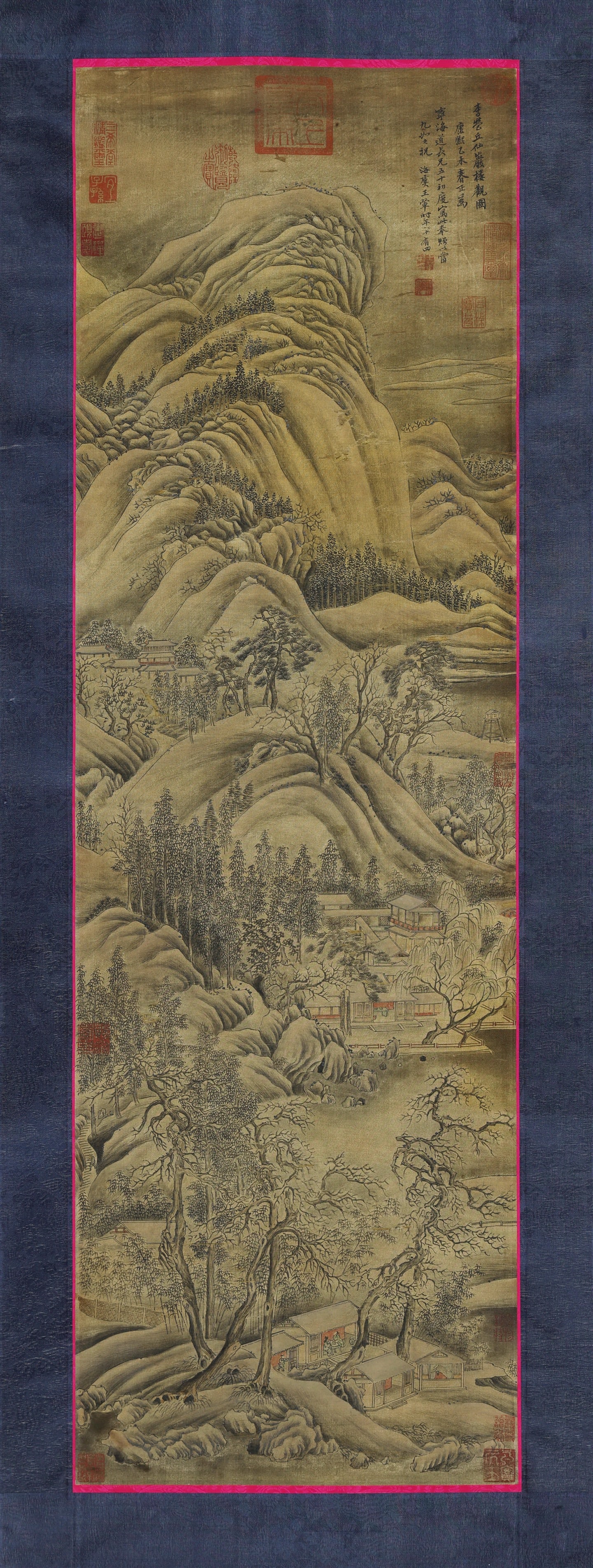 Chinese Drawing Landscape Painting,Wang Hui Mark (1 of 8)