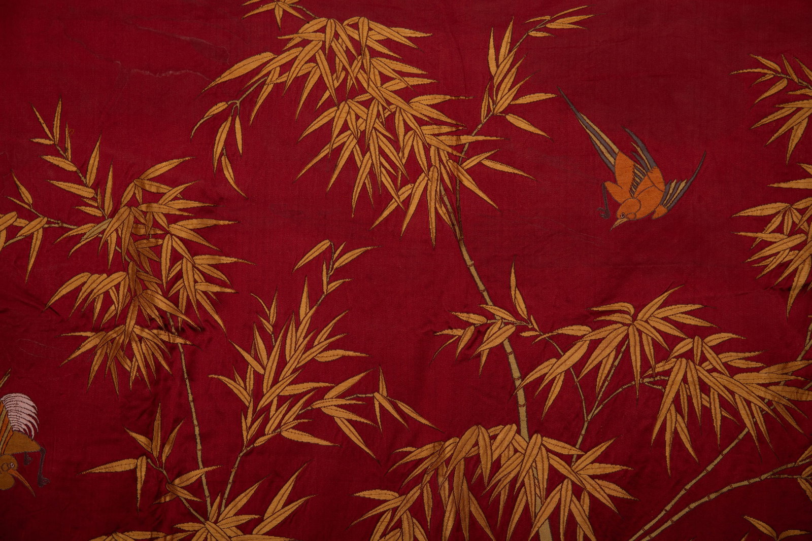 Silk Embroidery Flower and Bird Pattern Kesi - 5
