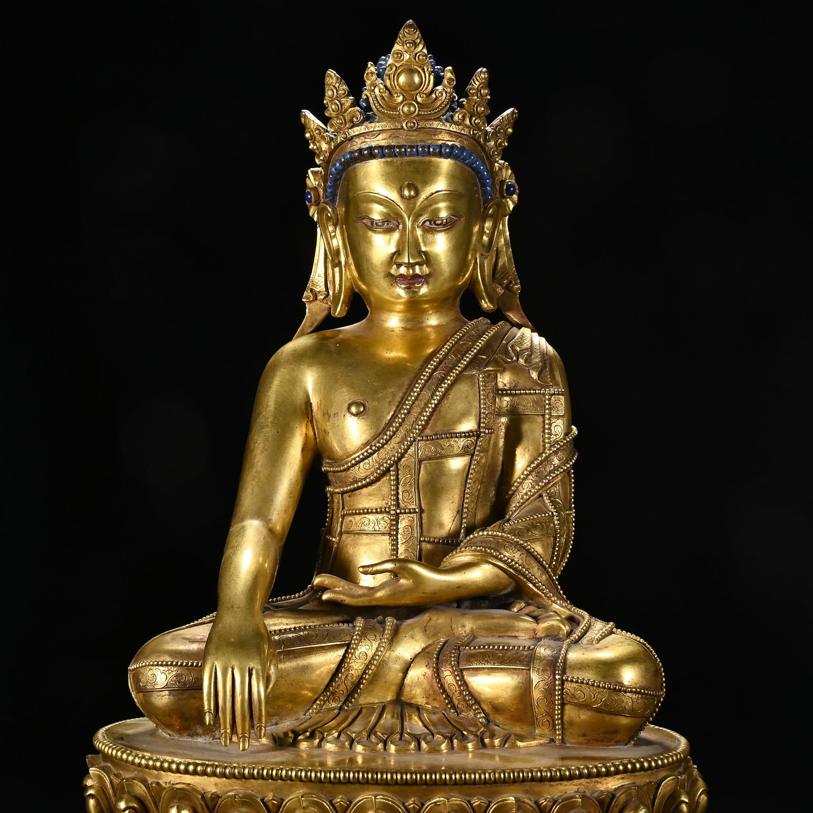Gilt Bronze Buddha Figure - 2