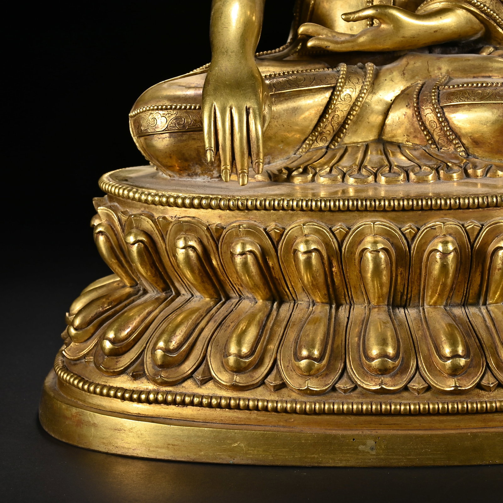 Gilt Bronze Buddha Figure - 3