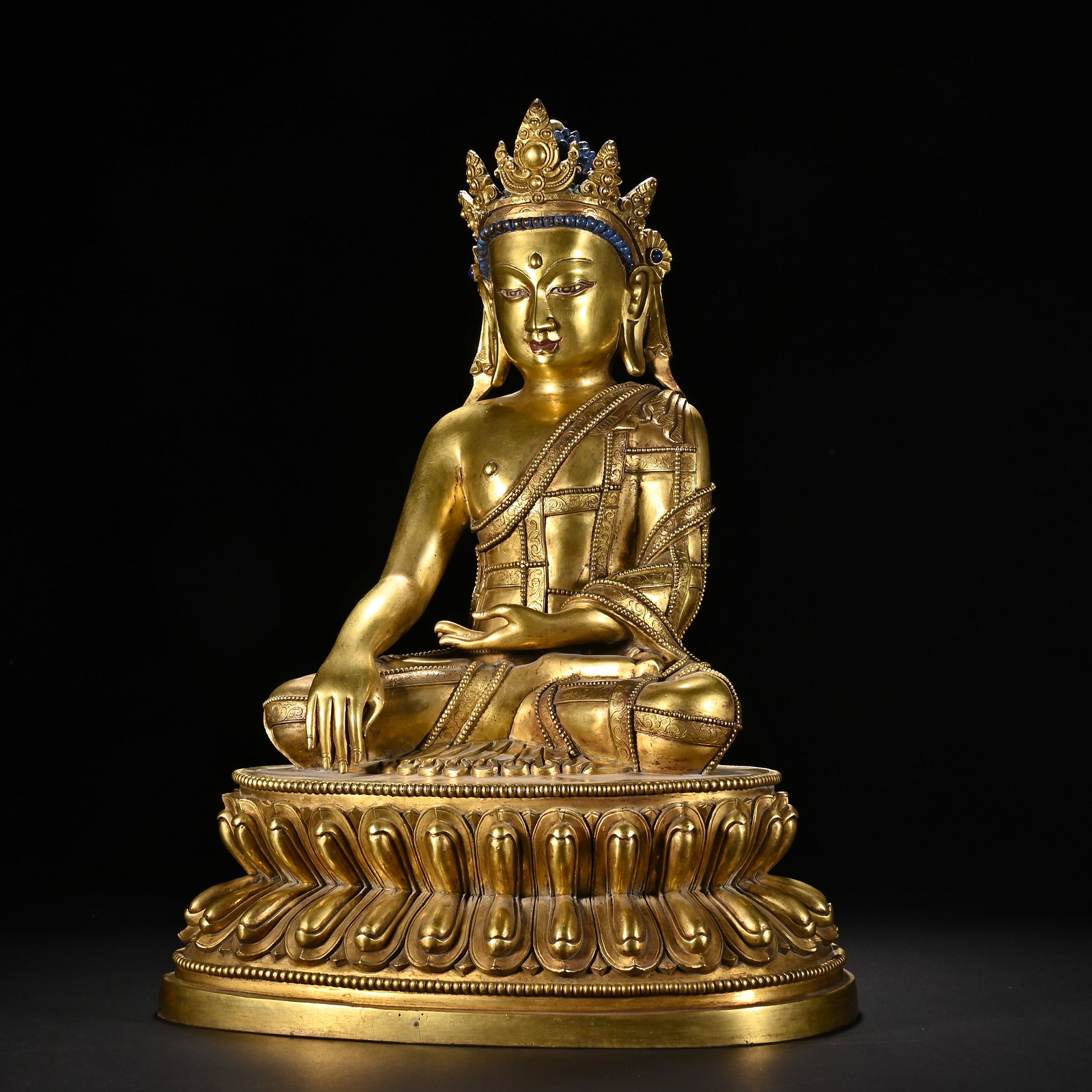 Gilt Bronze Buddha Figure - 4