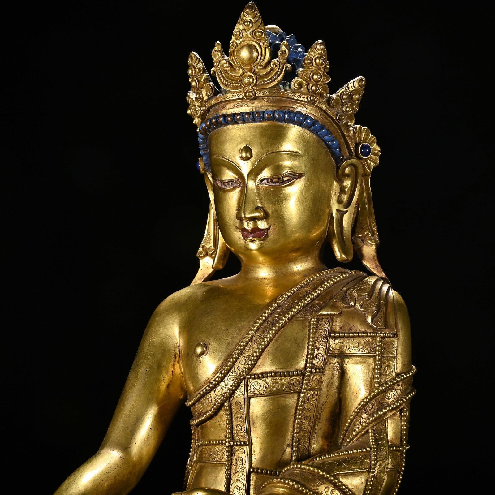 Gilt Bronze Buddha Figure - 5