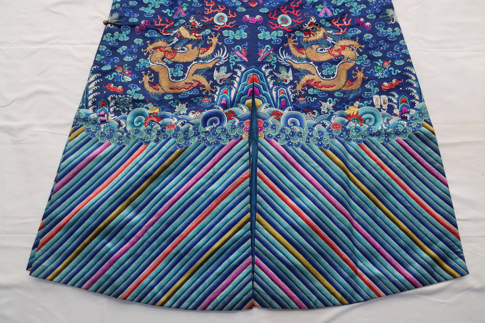 Silk Embroidery Cloud and Dragon Pattern Dragon Robe - 4