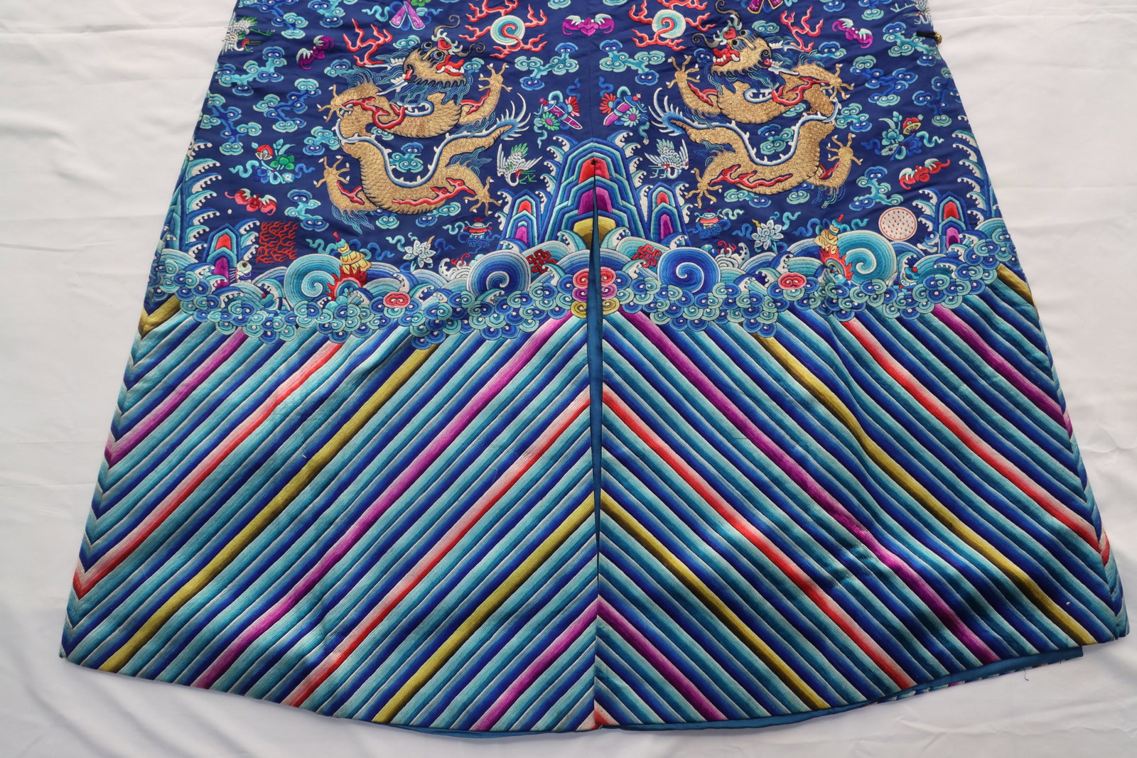 Silk Embroidery Cloud and Dragon Pattern Dragon Robe - 9