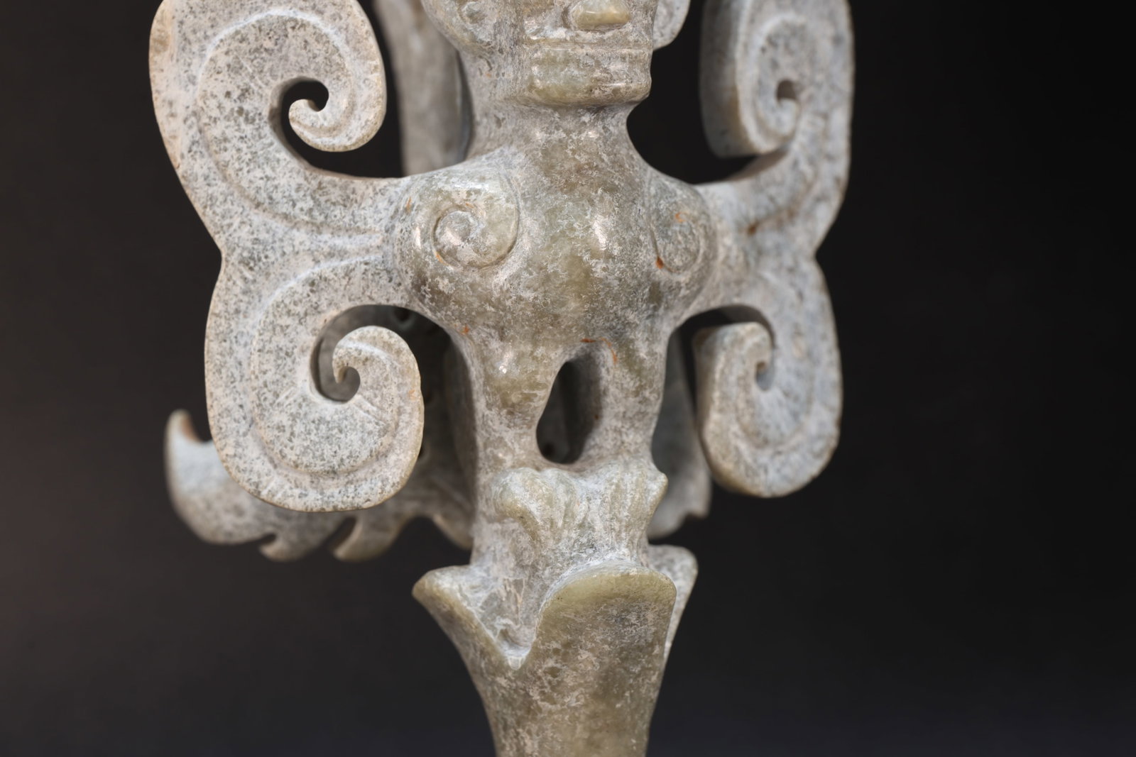 Jade Carved Beast Shape Figure - 3