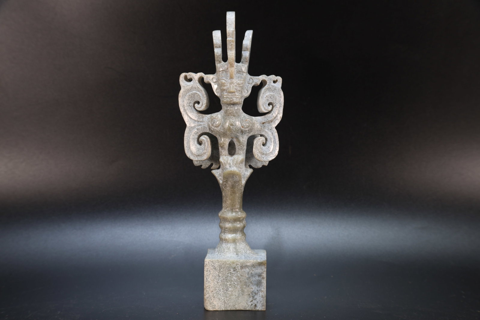 Jade Carved Beast Shape Figure - 4