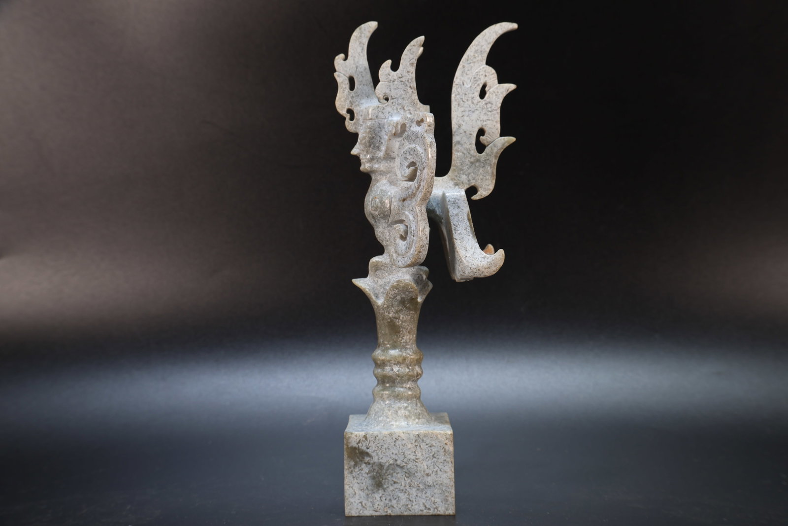 Jade Carved Beast Shape Figure - 6