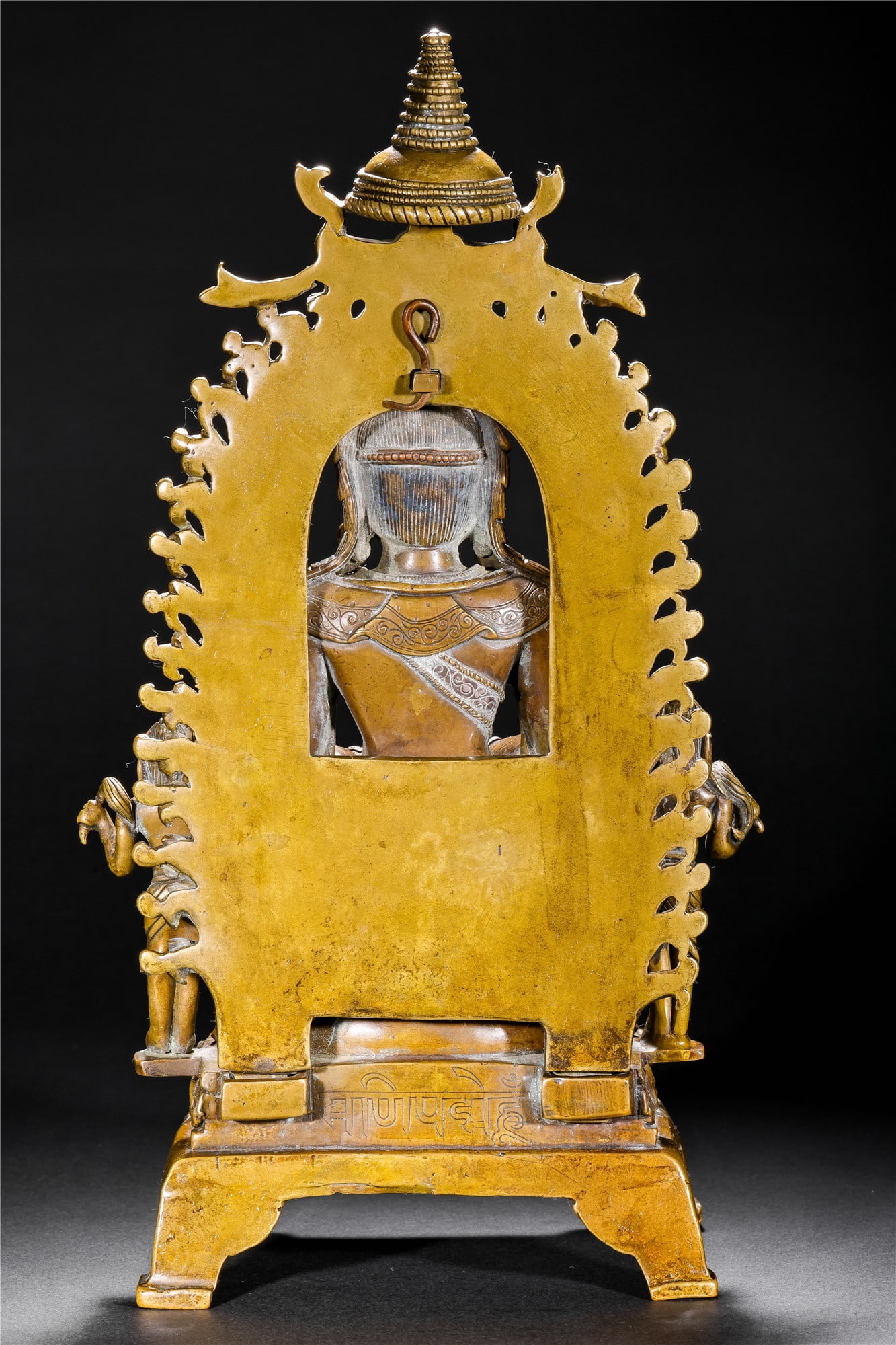 A Chinese Alloy Copper Seated Buddha Statue - 13