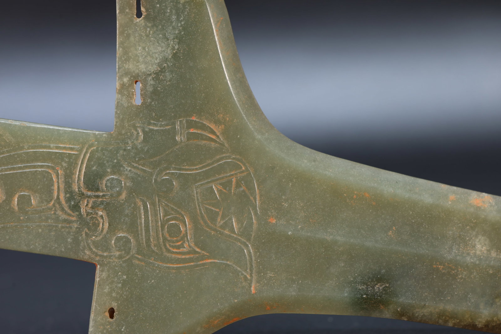 Jade Carved Dragon Pattern Ge - 3