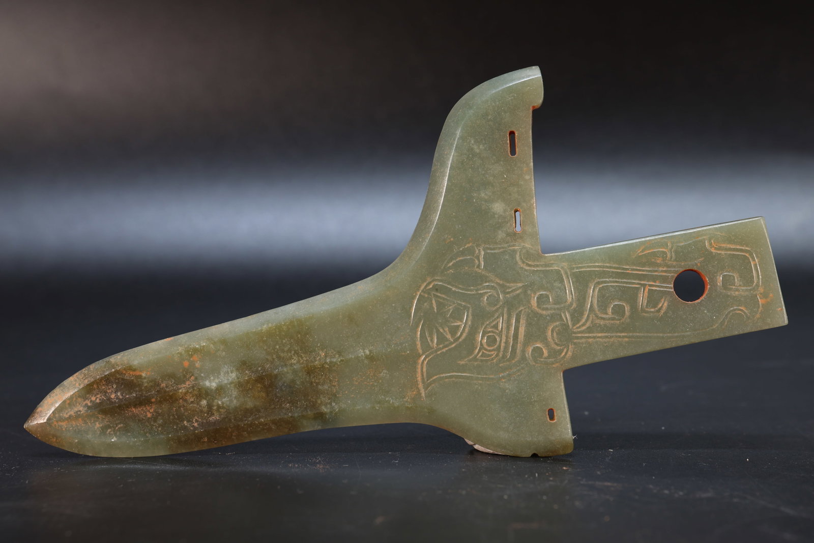 Jade Carved Dragon Pattern Ge - 5