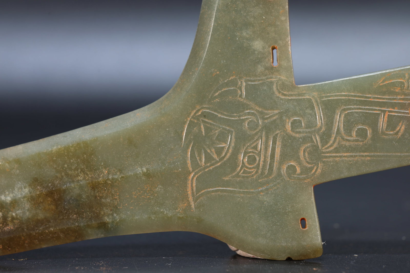 Jade Carved Dragon Pattern Ge - 7