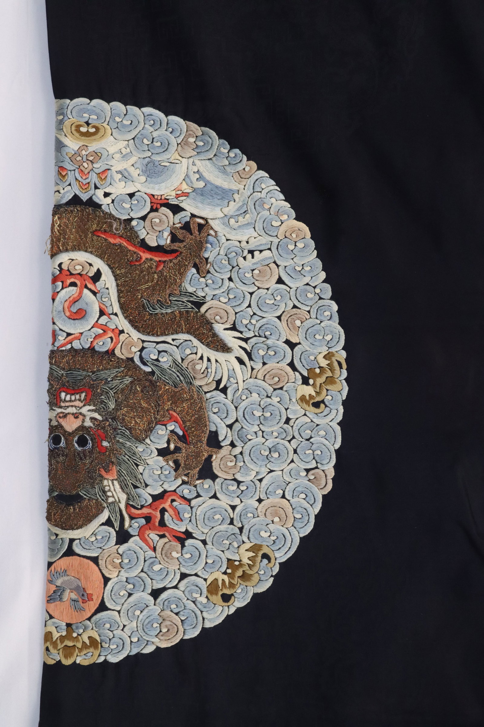 Silk Embroidery Cloud and Dragon Pattern Dragon Robe - 5
