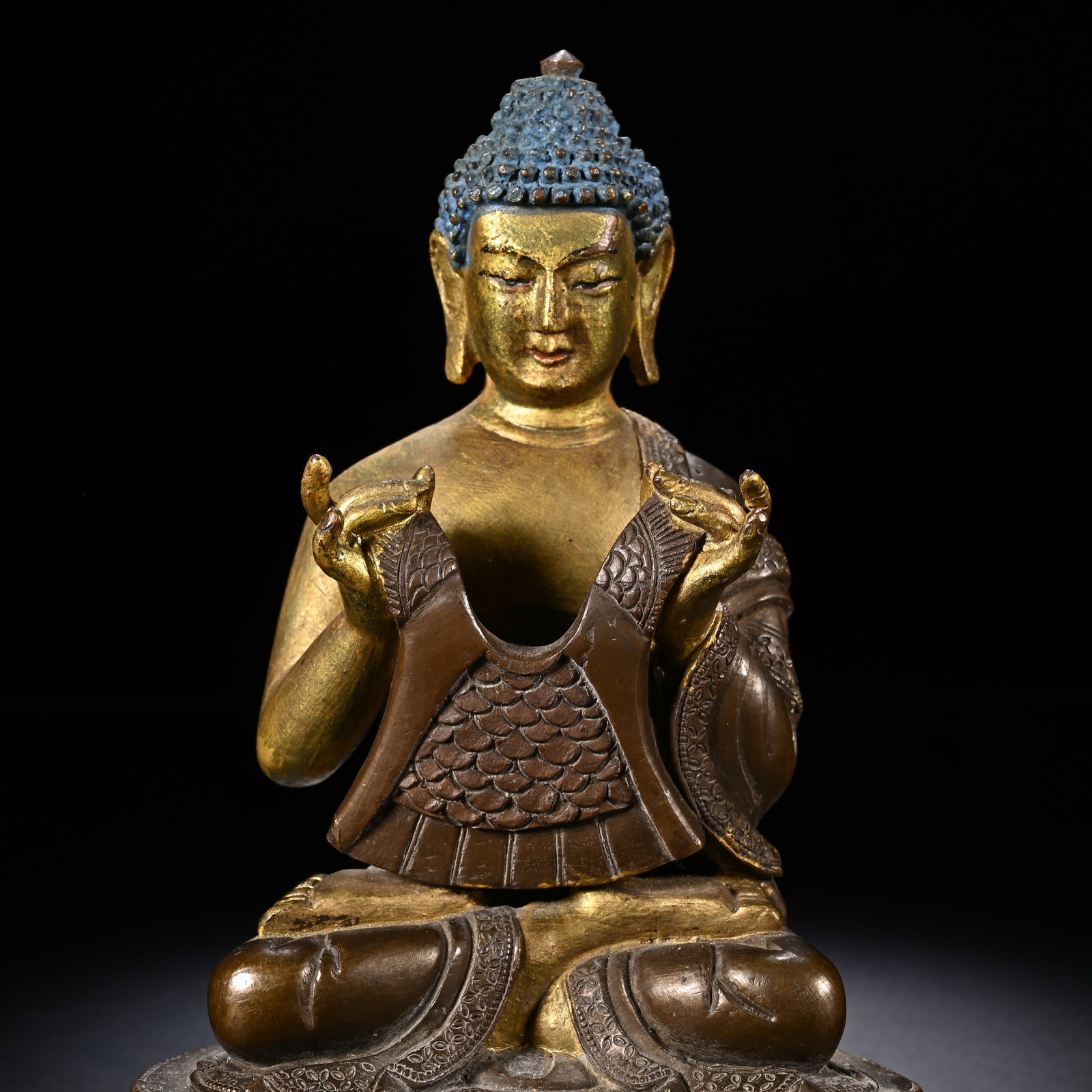 Gilt Bronze Buddha Figure - 2