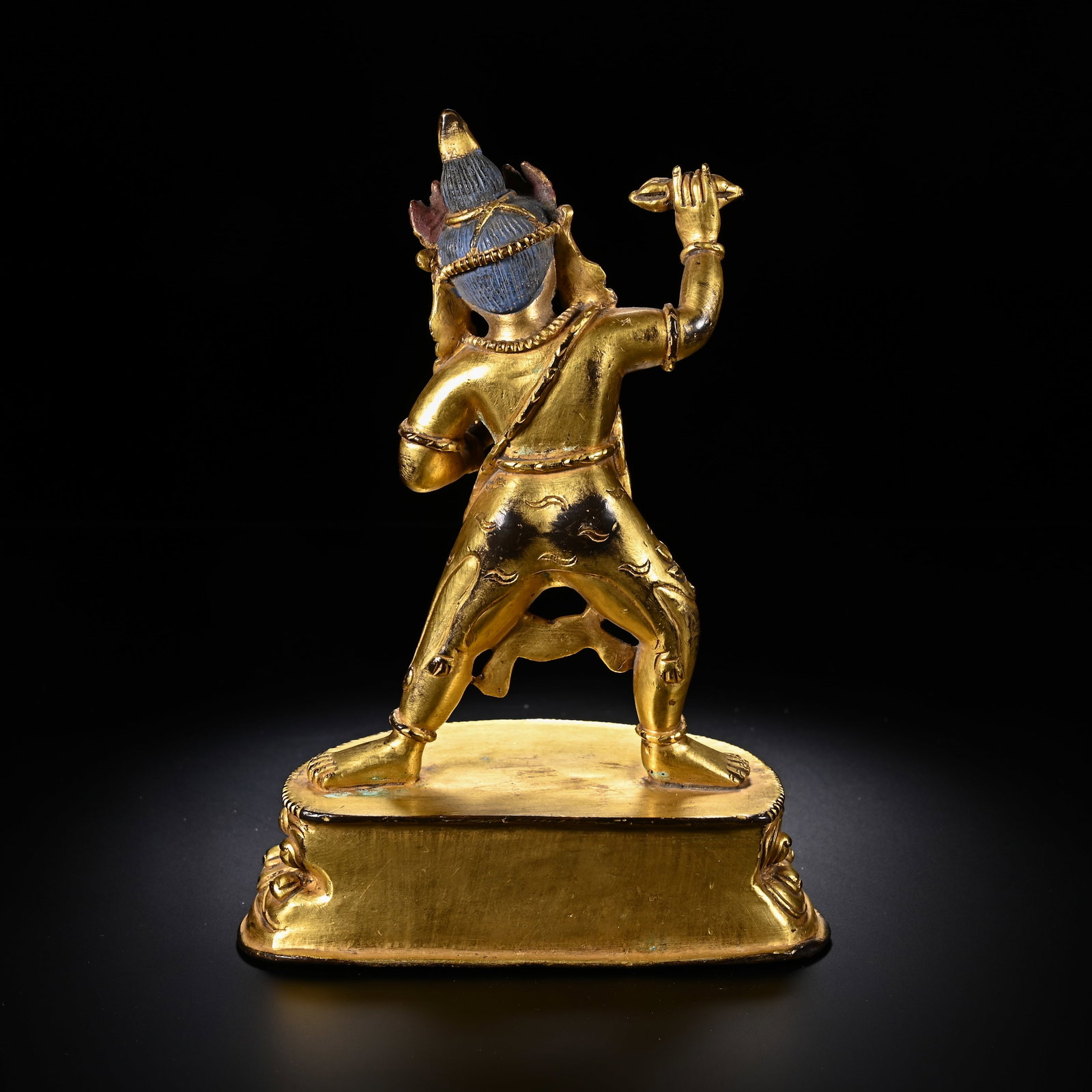 Gilt Bronze Vajrapani Figure - 6