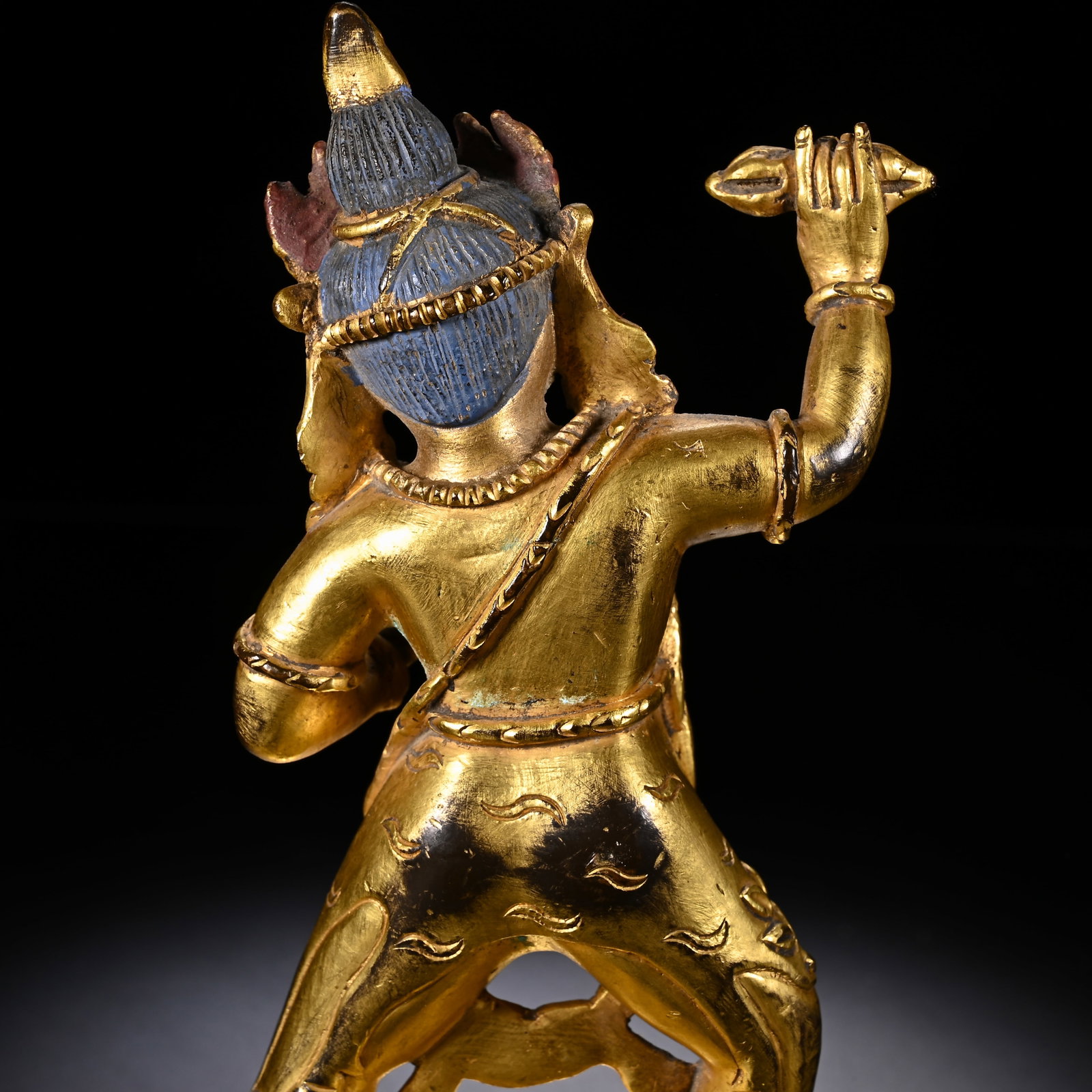 Gilt Bronze Vajrapani Figure - 7