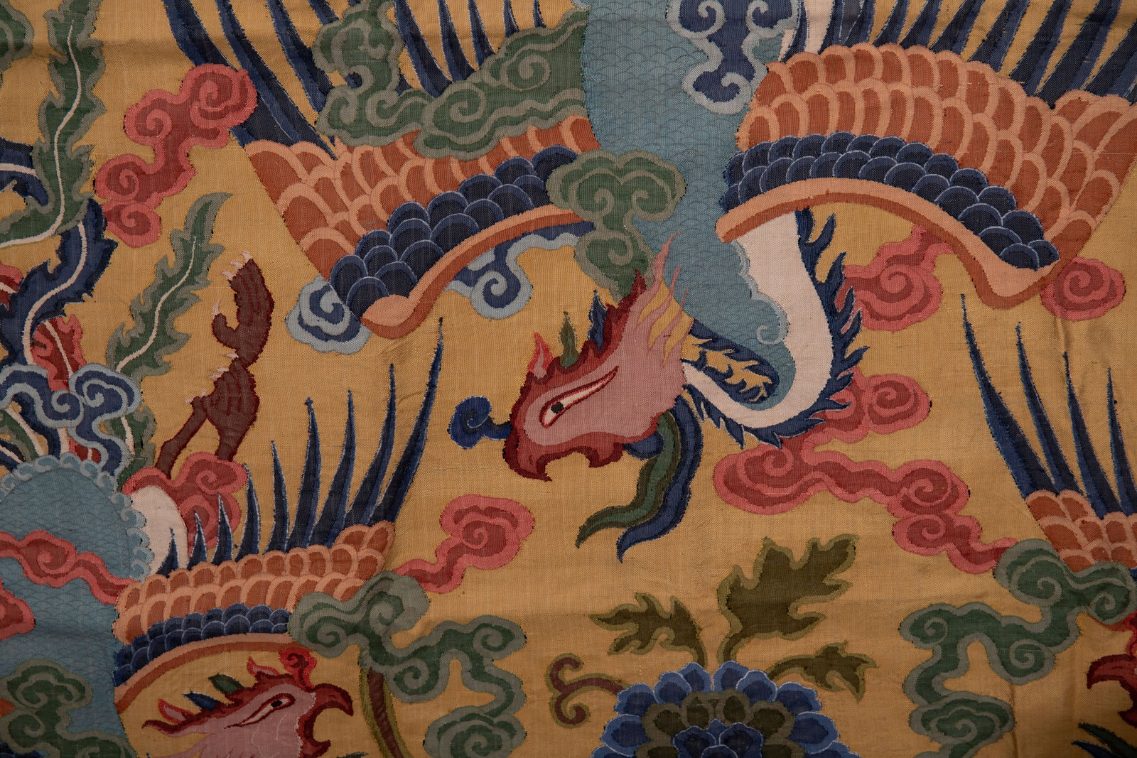 Silk Embroidery Flower and Phoenix Pattern Kesi - 5