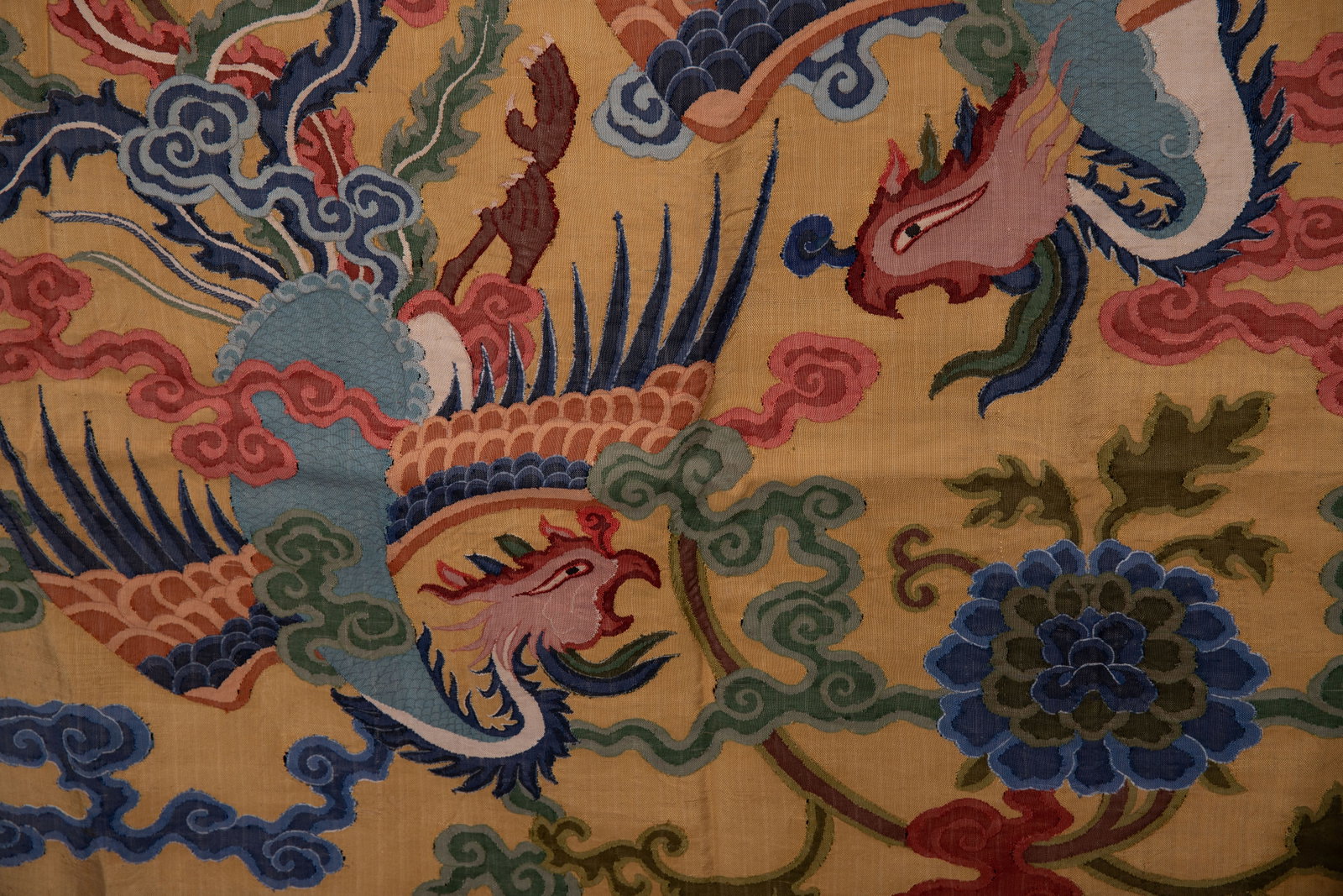 Silk Embroidery Flower and Phoenix Pattern Kesi - 6