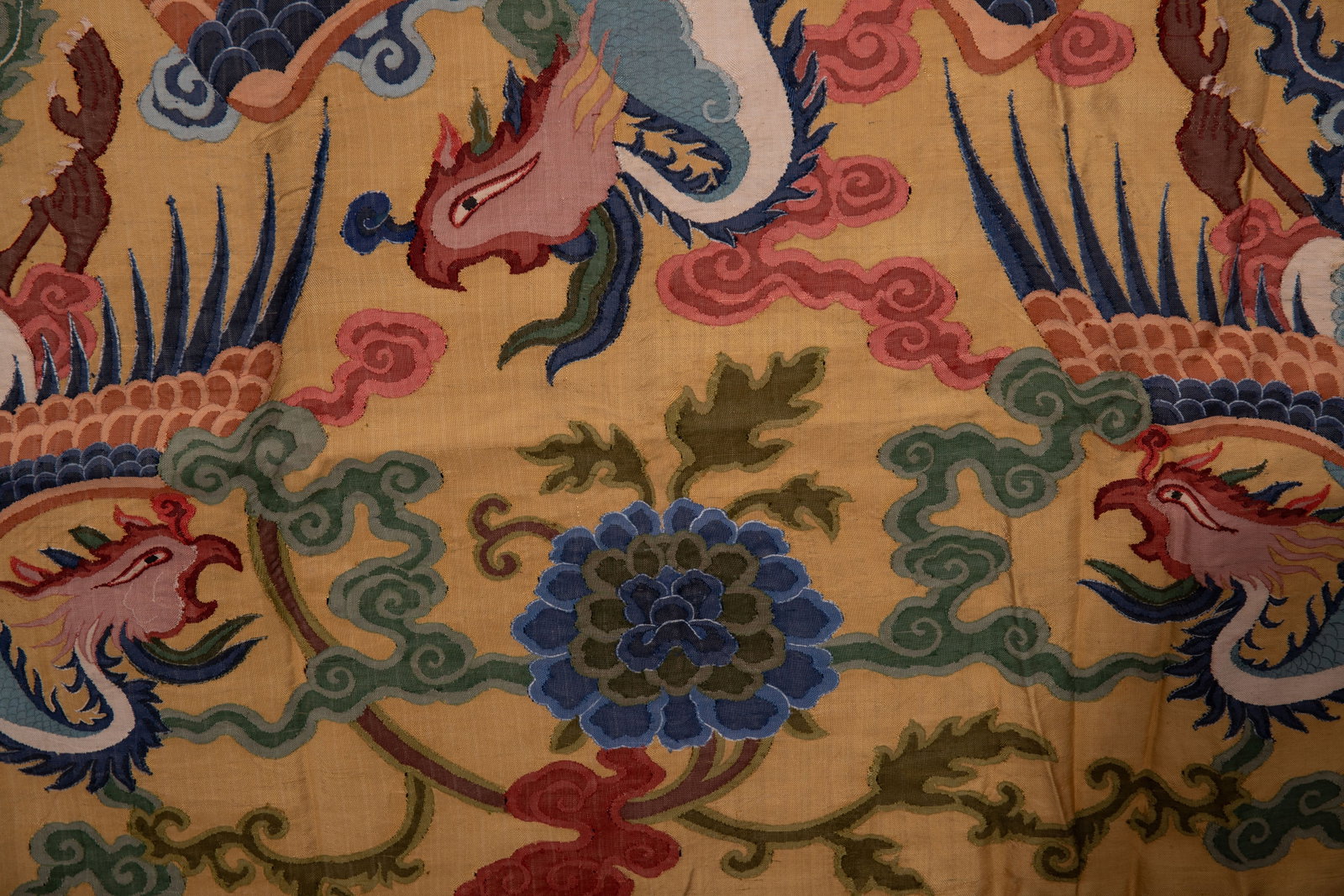 Silk Embroidery Flower and Phoenix Pattern Kesi - 7