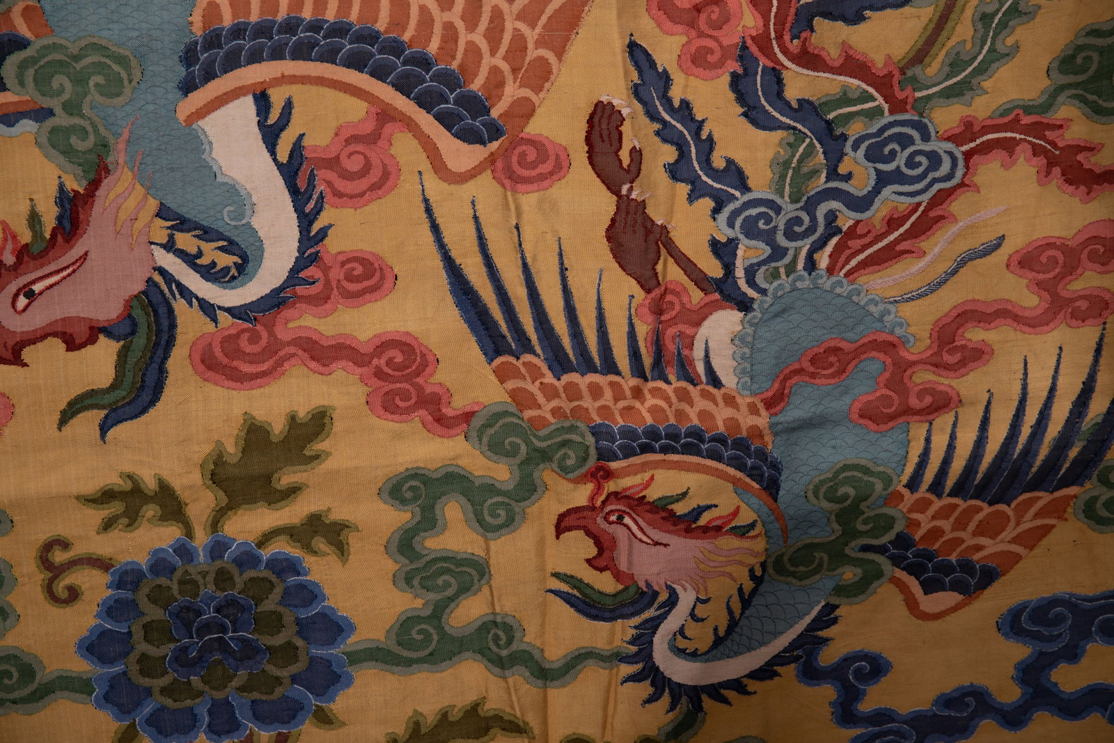 Silk Embroidery Flower and Phoenix Pattern Kesi - 8