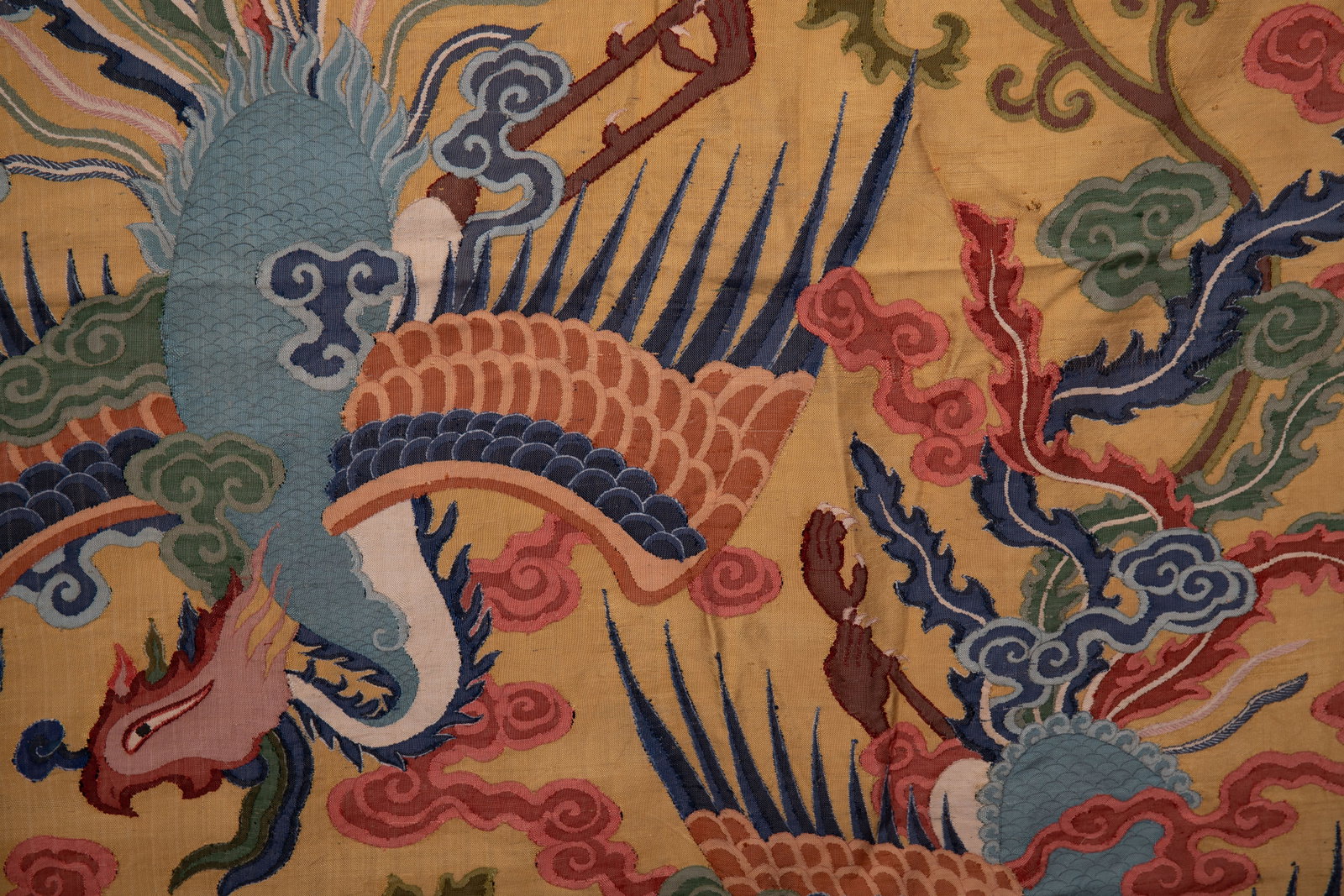 Silk Embroidery Flower and Phoenix Pattern Kesi - 9