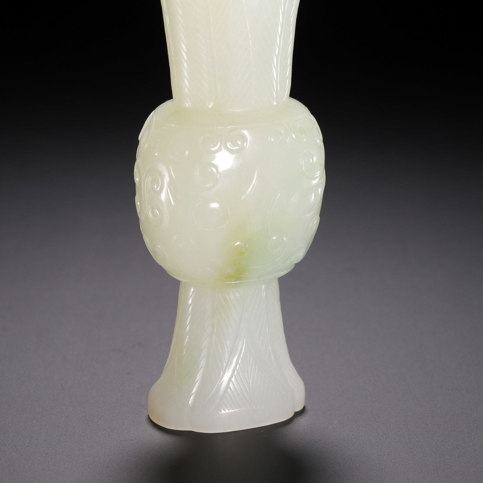 Jade Carved Beast Face Pattern Flower Pot - 7