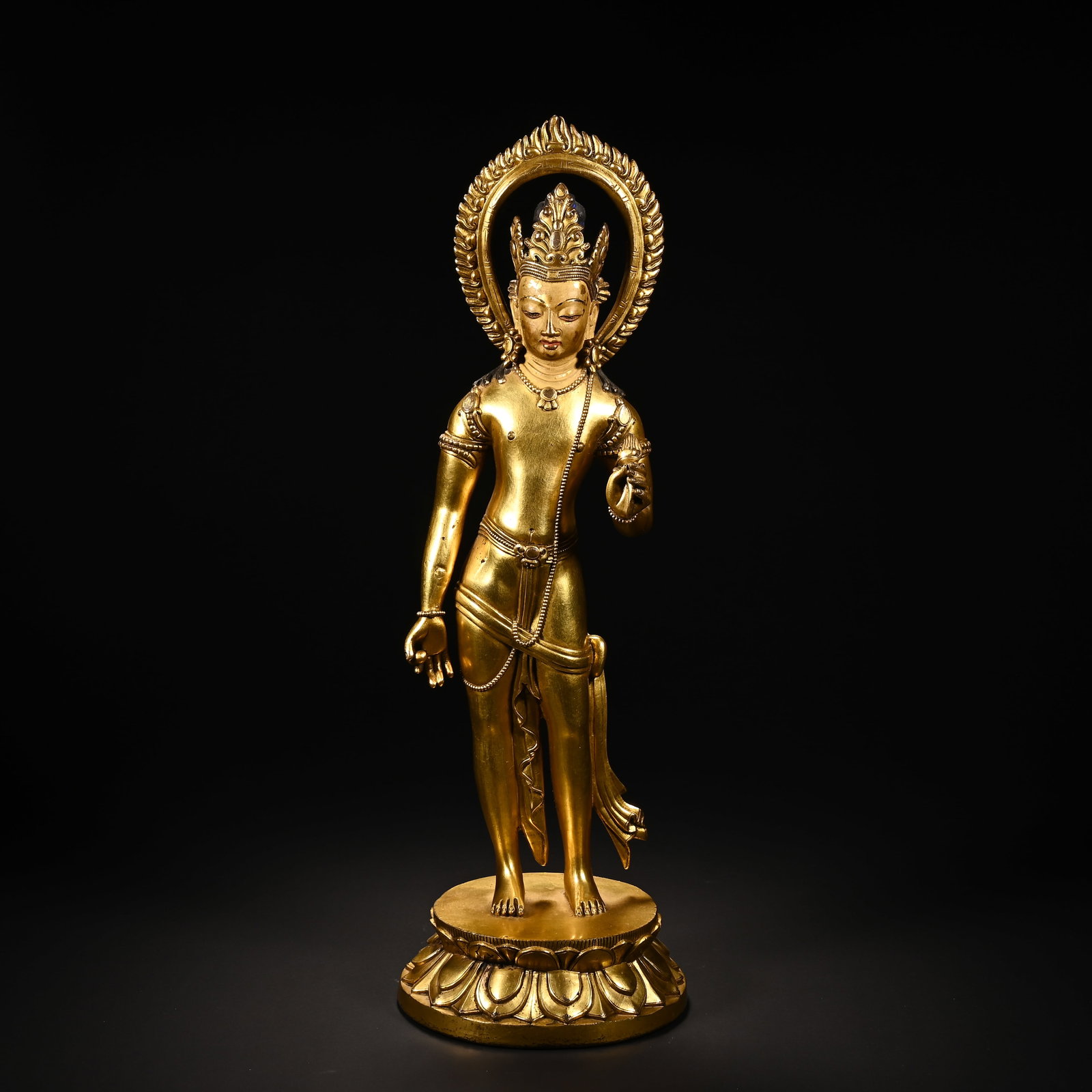 Gilt Bronze GuanYin Figure (1 of 9)