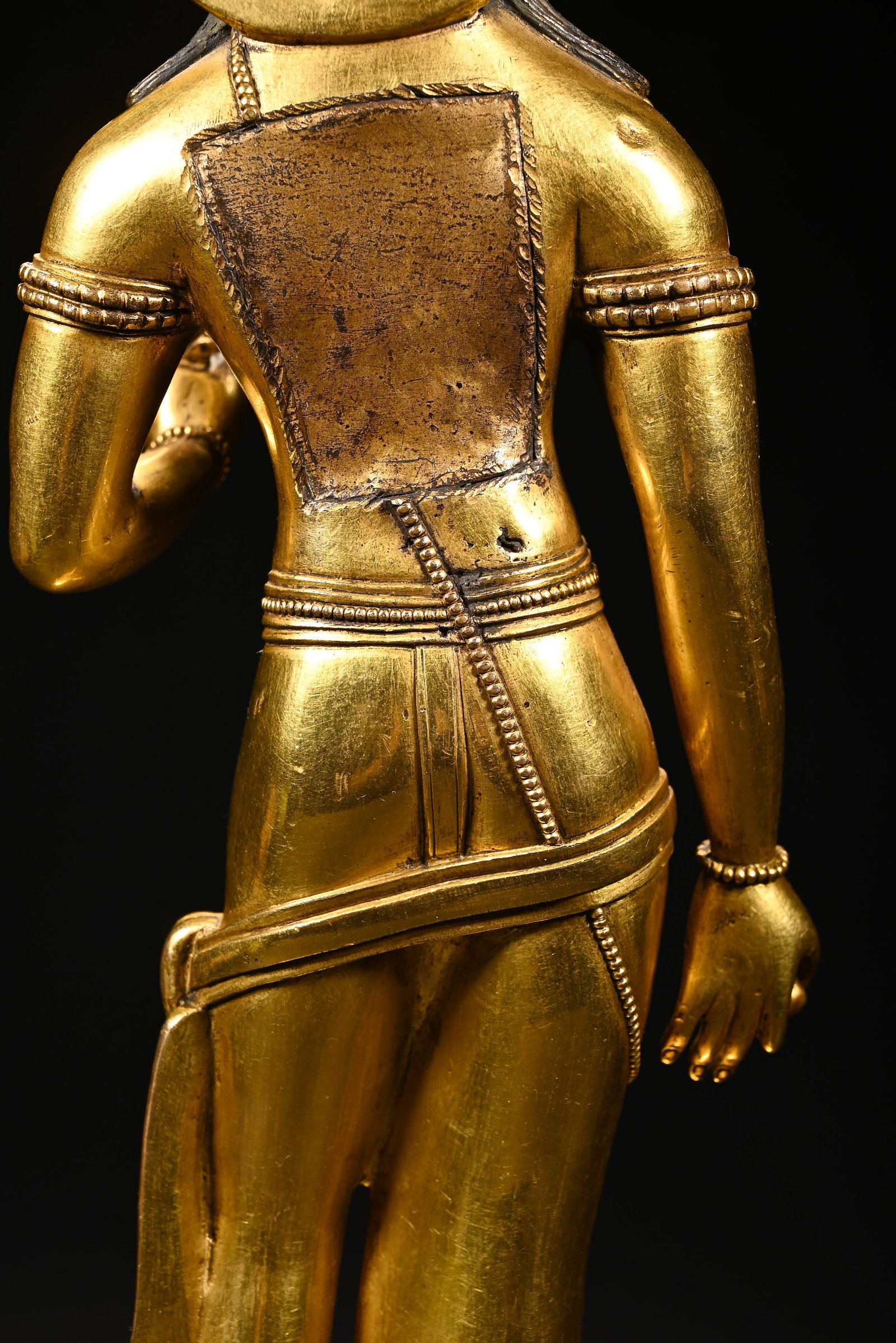 Gilt Bronze GuanYin Figure - 8